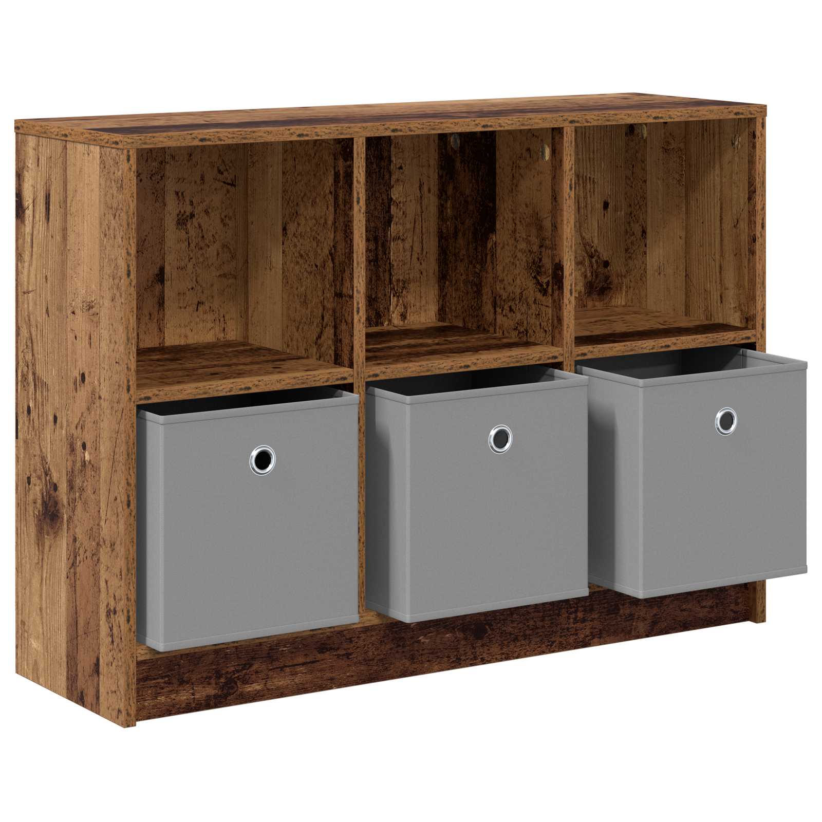 vidaXL Bufet z szufladą Stare drewno 88,5 x 27,5 x 63,5 cm