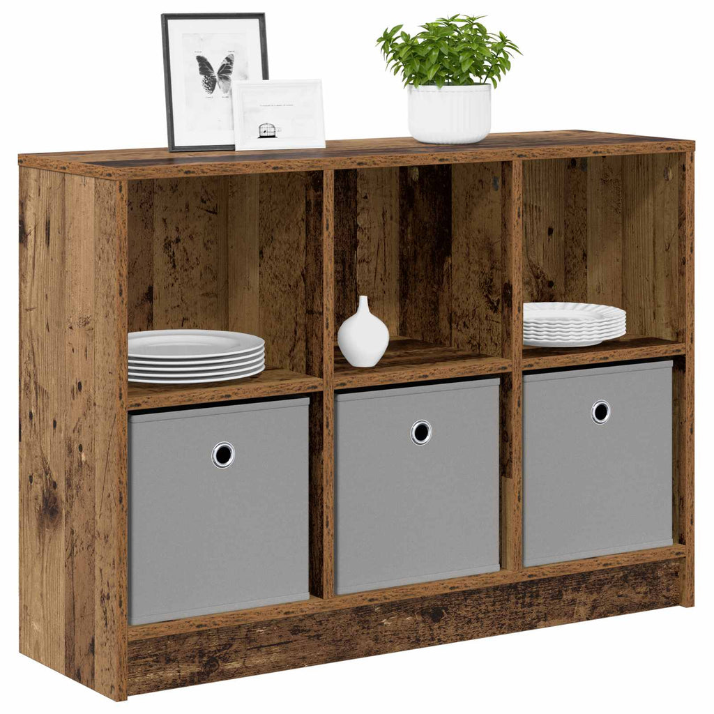 vidaXL Bufet z szufladą Stare drewno 88,5 x 27,5 x 63,5 cm