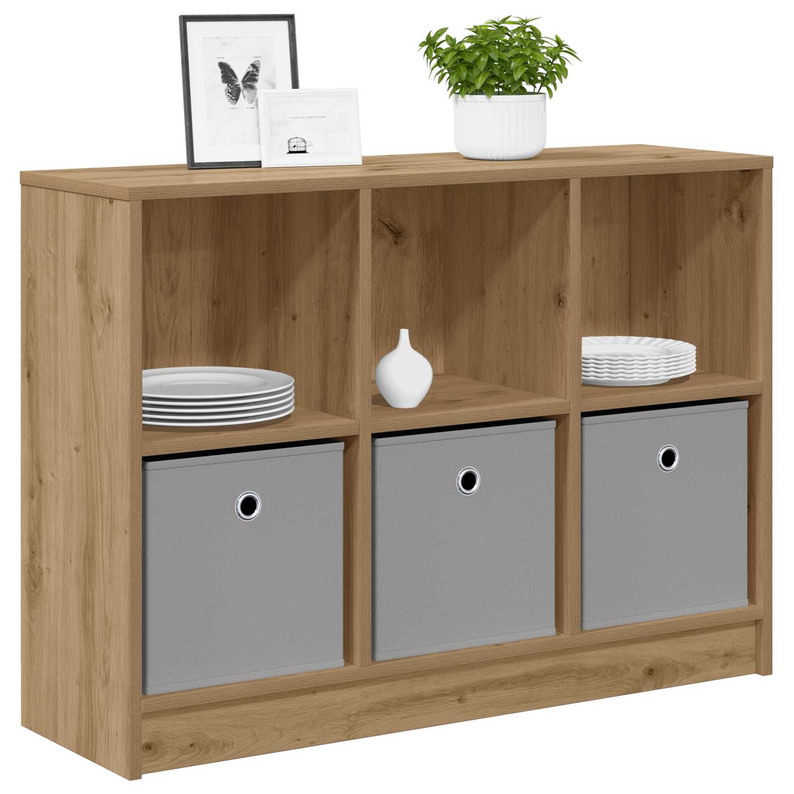 vidaXL Bufet Dąb rzemieślniczy 88,5 x 27,5 x 63,5 cm