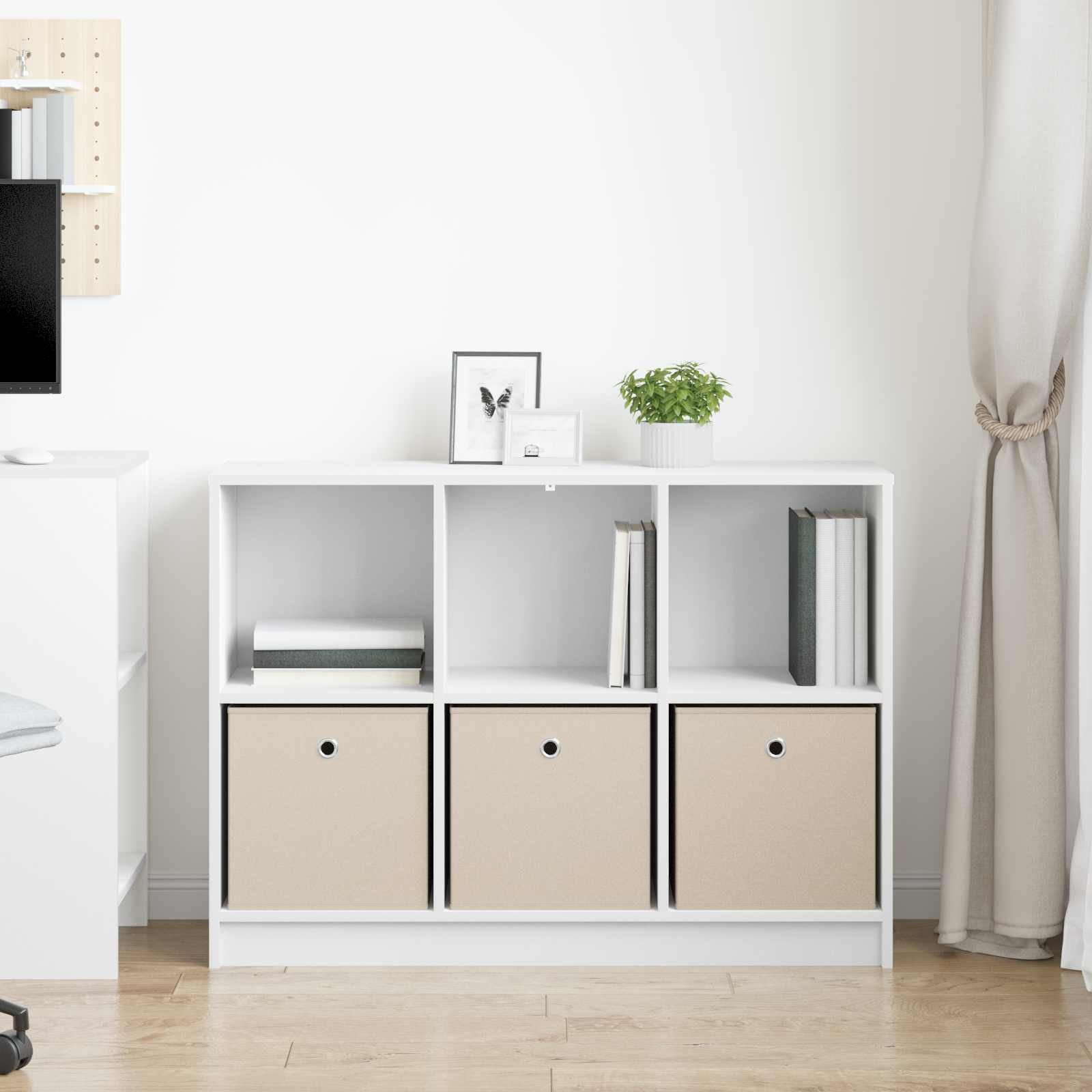 vidaXL Bufet z szufladą Biały 102 x 32 x 73,5 cm