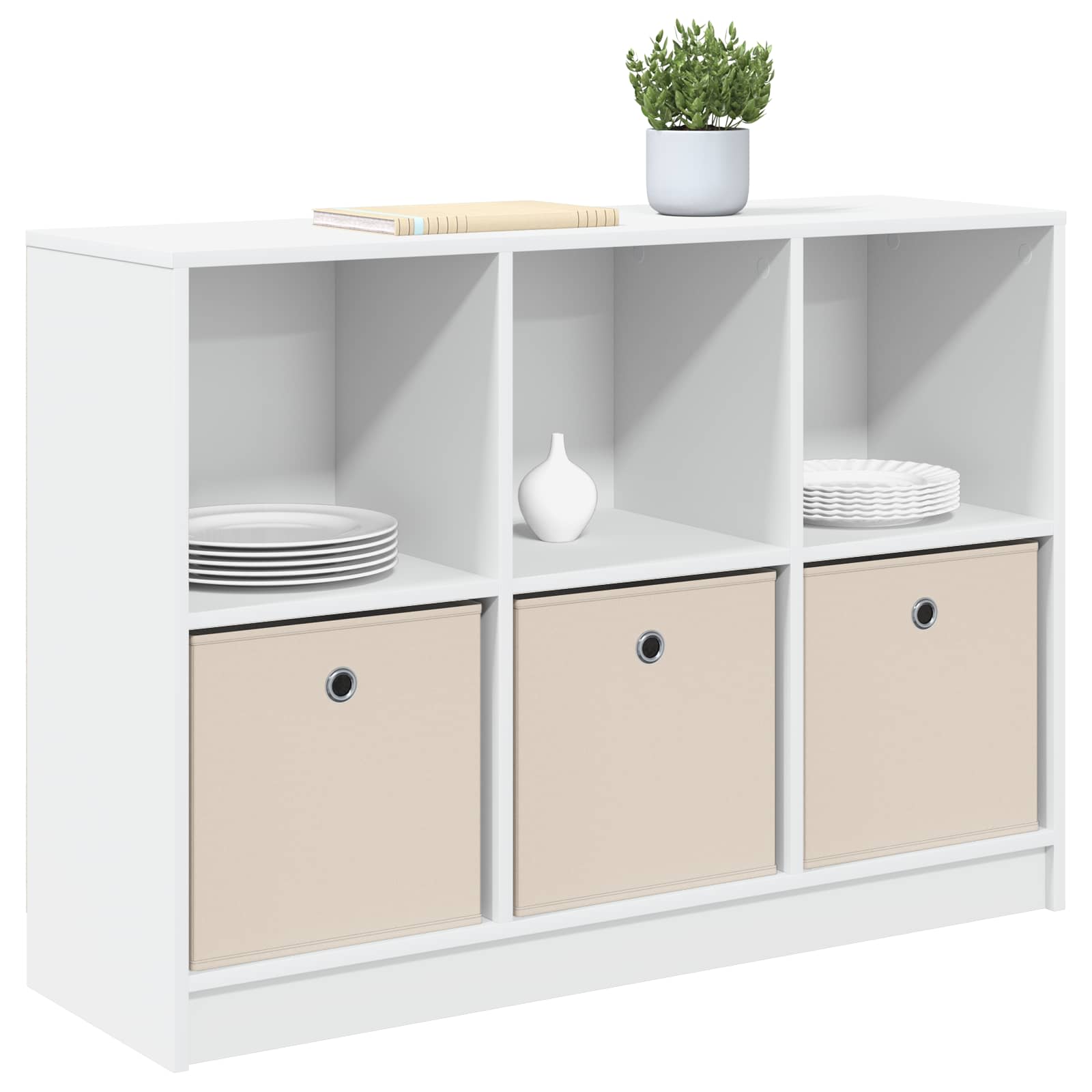 vidaXL Bufet z szufladą Biały 102 x 32 x 73,5 cm