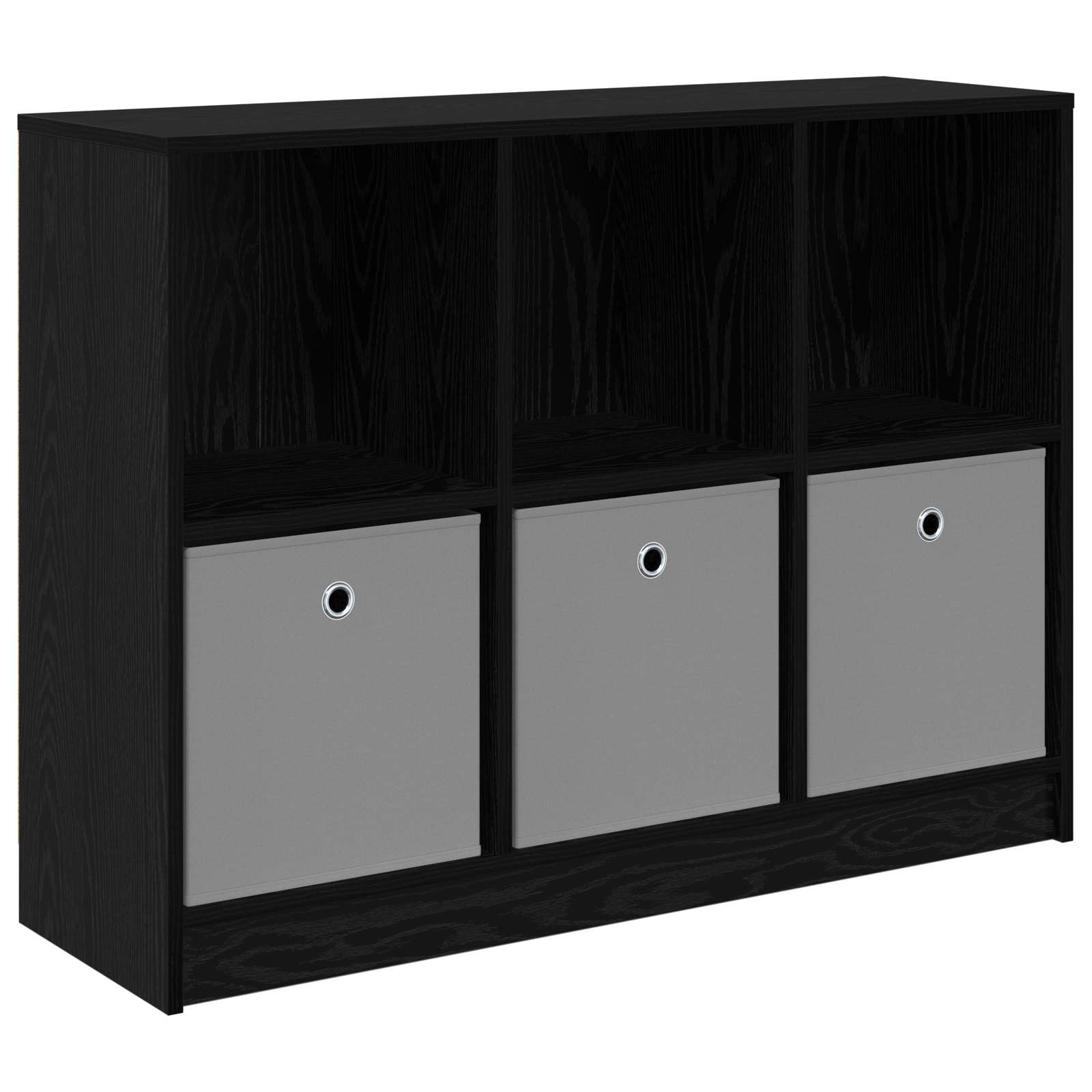vidaXL Bufet z szufladą Czarny Dąb 102 x 32 x 73,5 cm