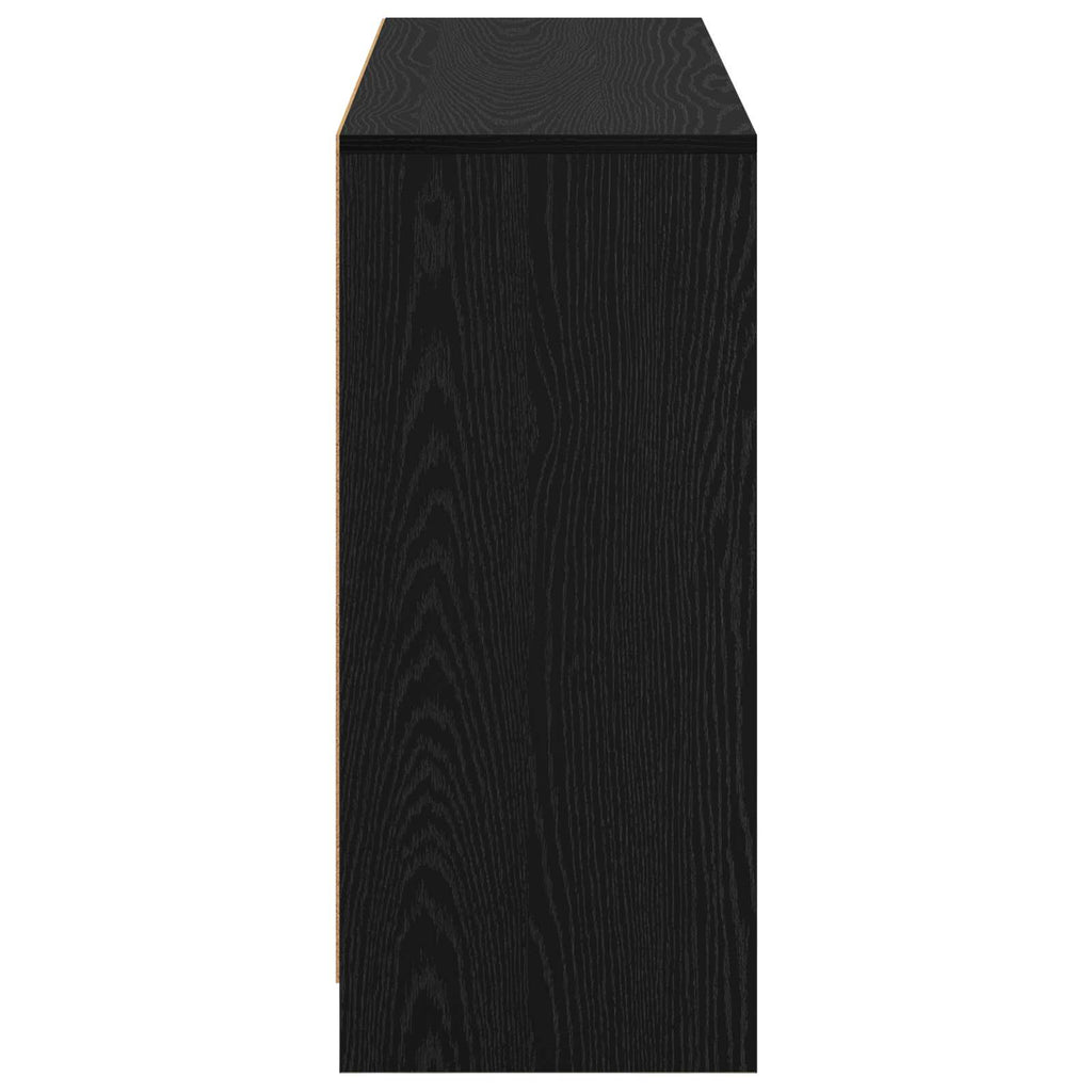 vidaXL Bufet z szufladą Czarny Dąb 102 x 32 x 73,5 cm