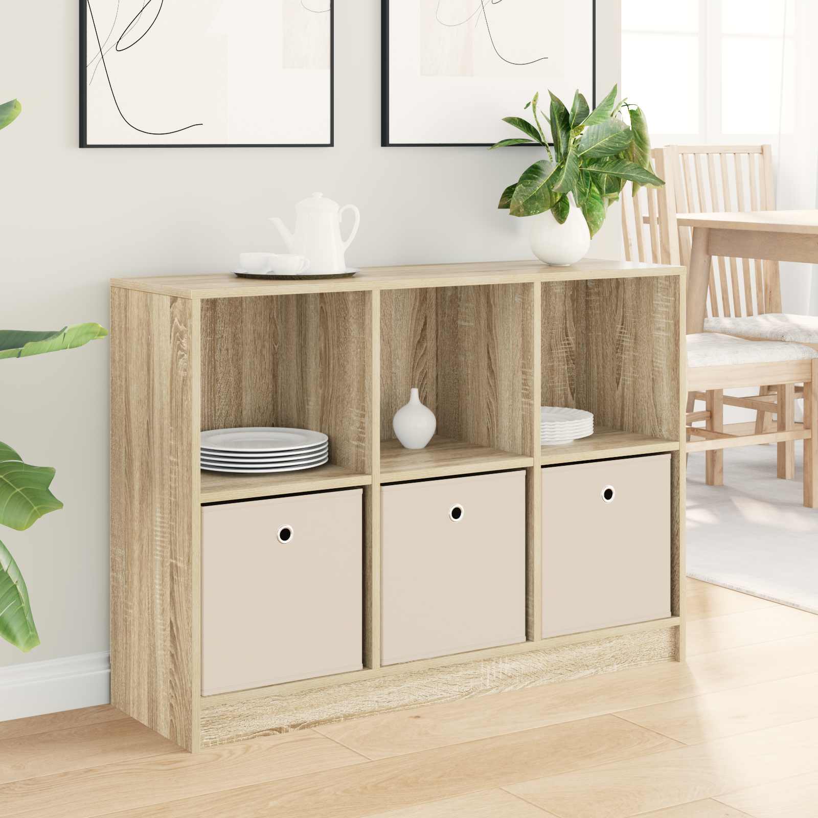 vidaXL Bufet z szufladą Dąb Sonoma 102 x 32 x 73,5 cm