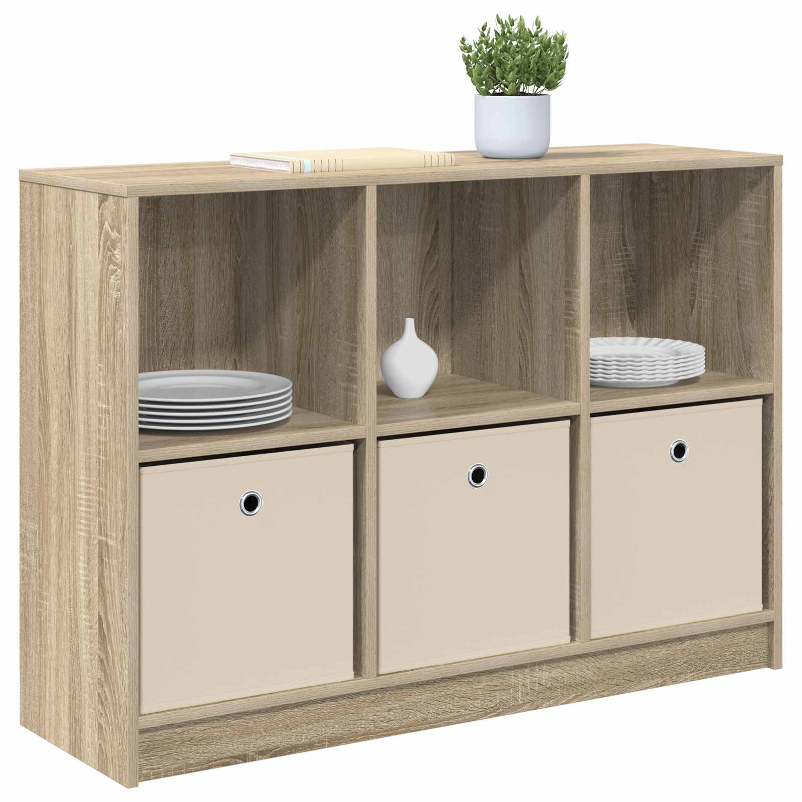 vidaXL Bufet z szufladą Dąb Sonoma 102 x 32 x 73,5 cm