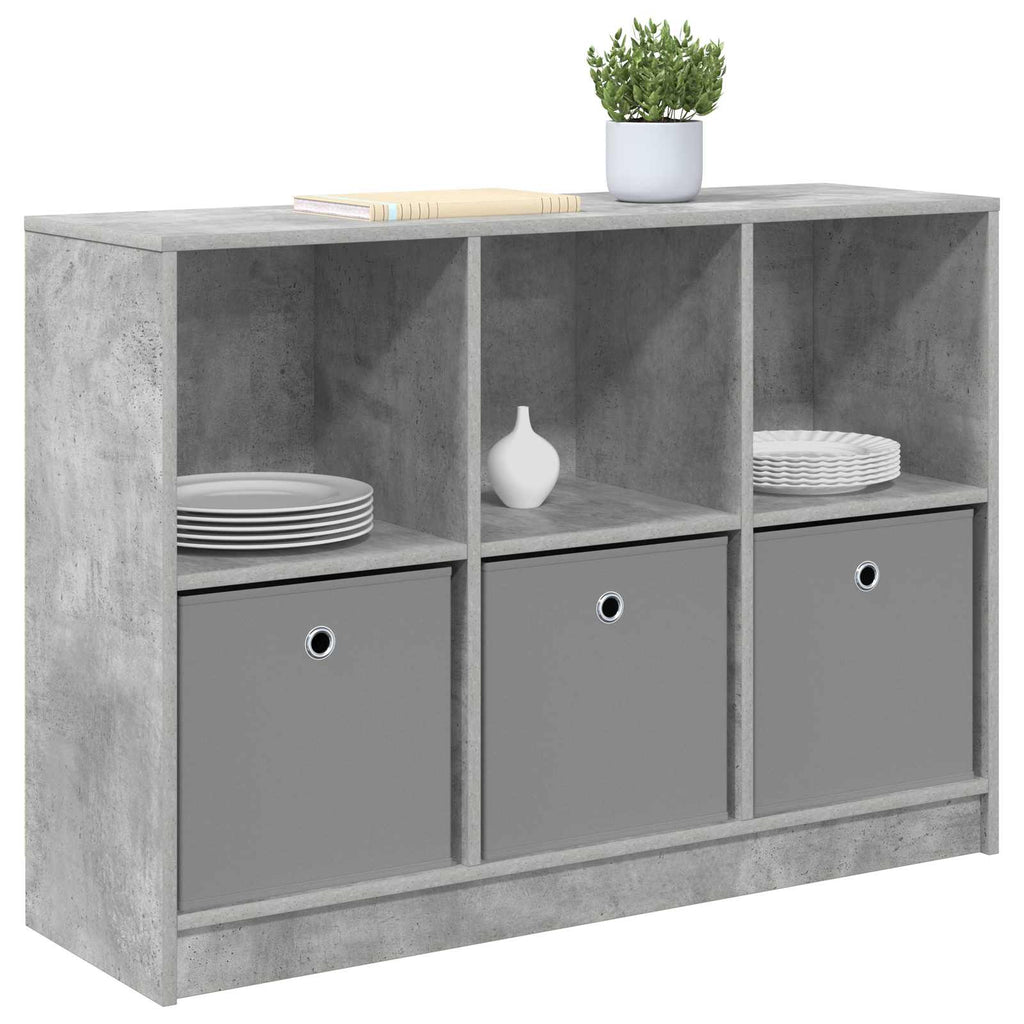 vidaXL Bufet z szufladą Betonowy szary 102 x 32 x 73,5 cm