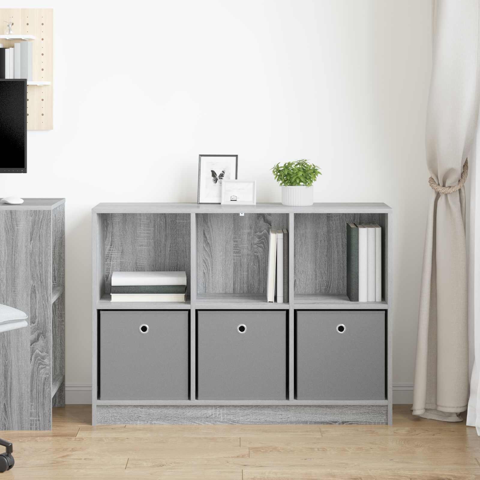 vidaXL Bufet z szufladą Szary Sonoma 102 x 32 x 73,5 cm