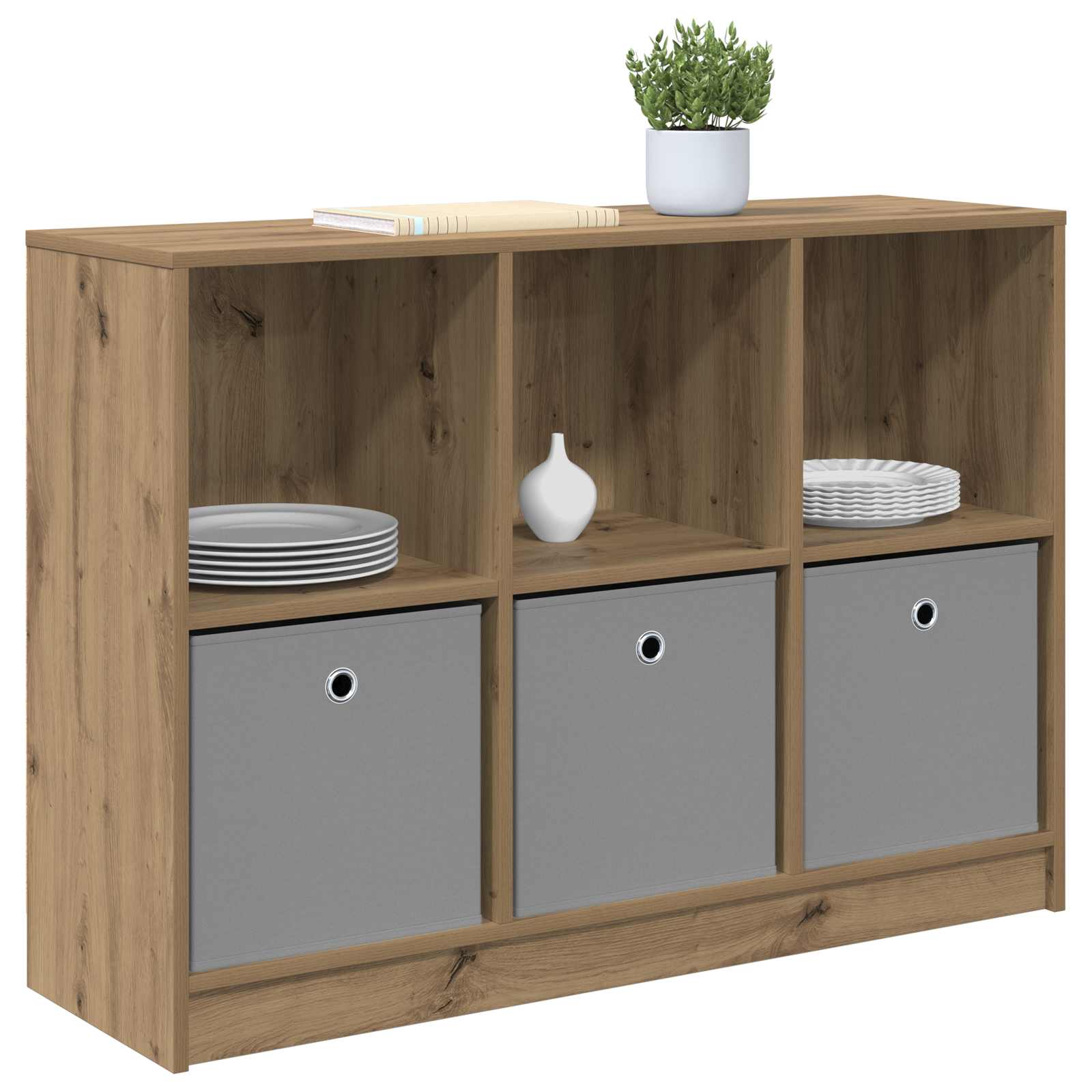 vidaXL Bufet Dąb rzemieślniczy 102 x 32 x 73,5 cm