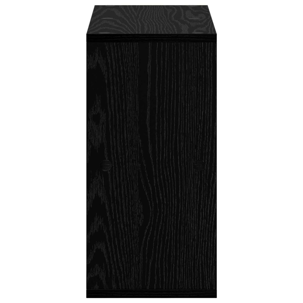 vidaXL Bufet z szufladą Czarny Dąb 49,5 x 22 x 47 cm
