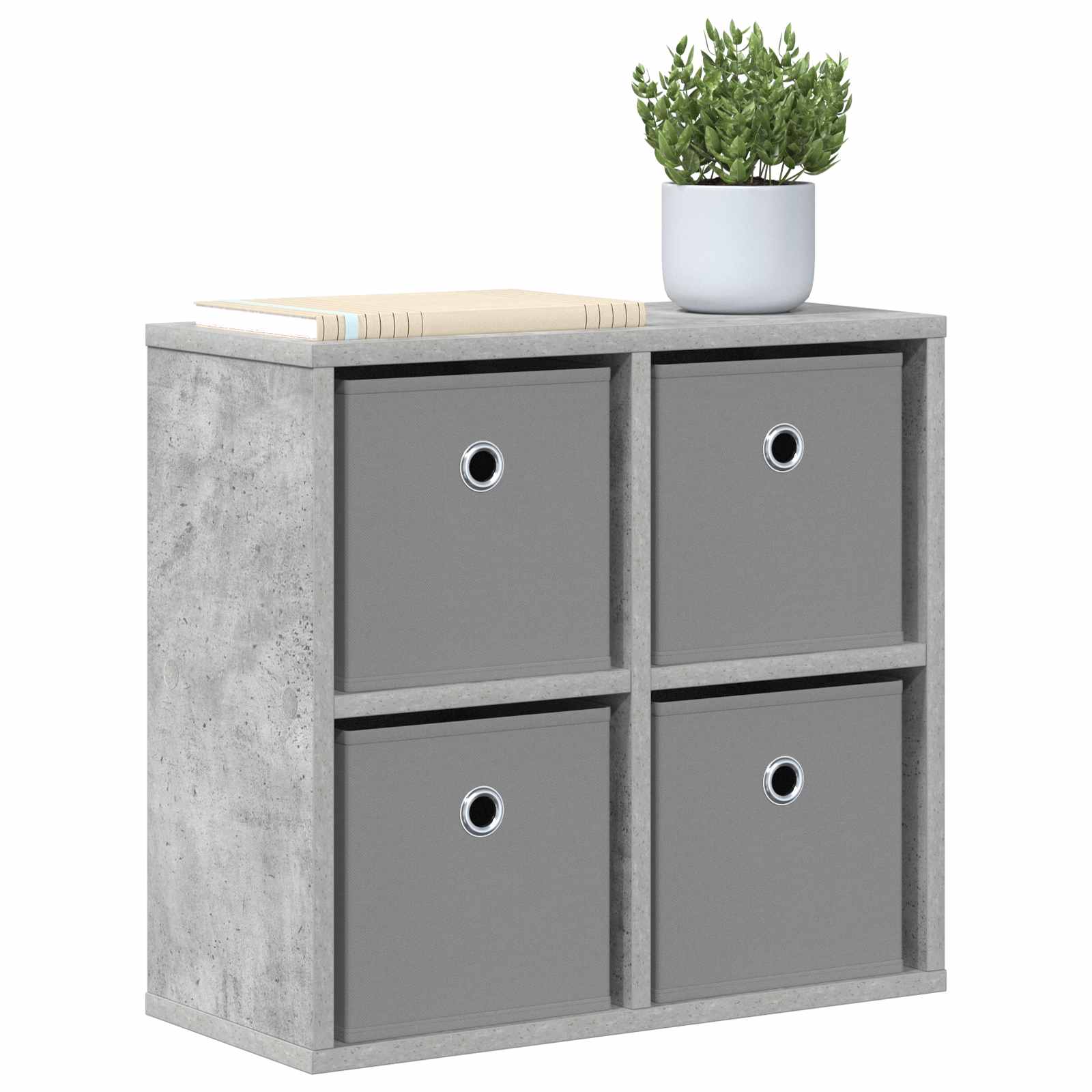 vidaXL Bufet z szufladą Betonowy szary 49,5 x 22 x 47 cm