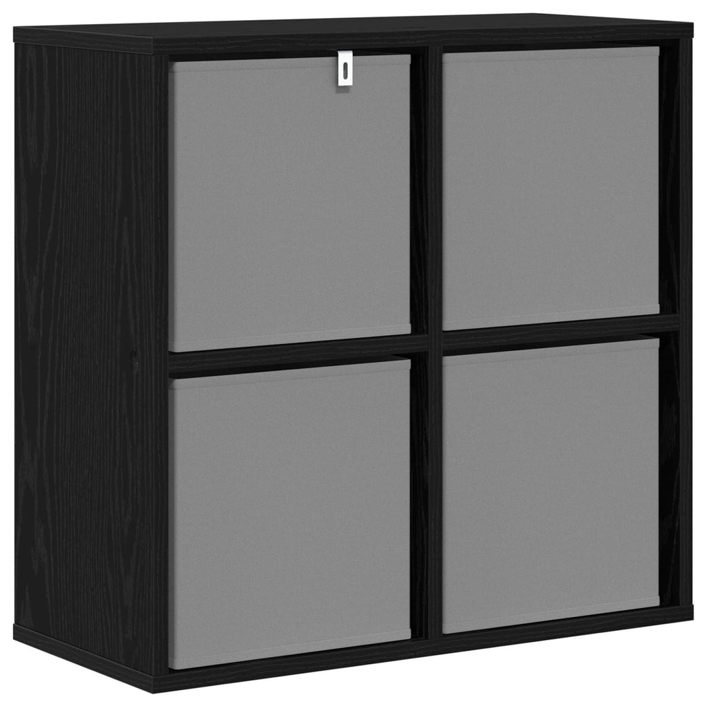 vidaXL Bufet z szufladą Czarny Dąb 59,5 x 27 x 57 cm