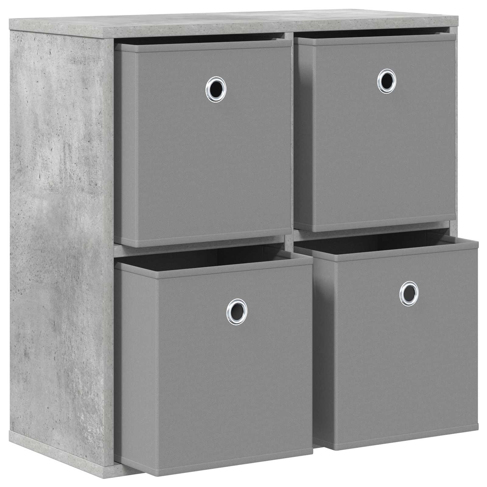 vidaXL Bufet z szufladą Betonowy szary 59,5 x 27 x 57 cm