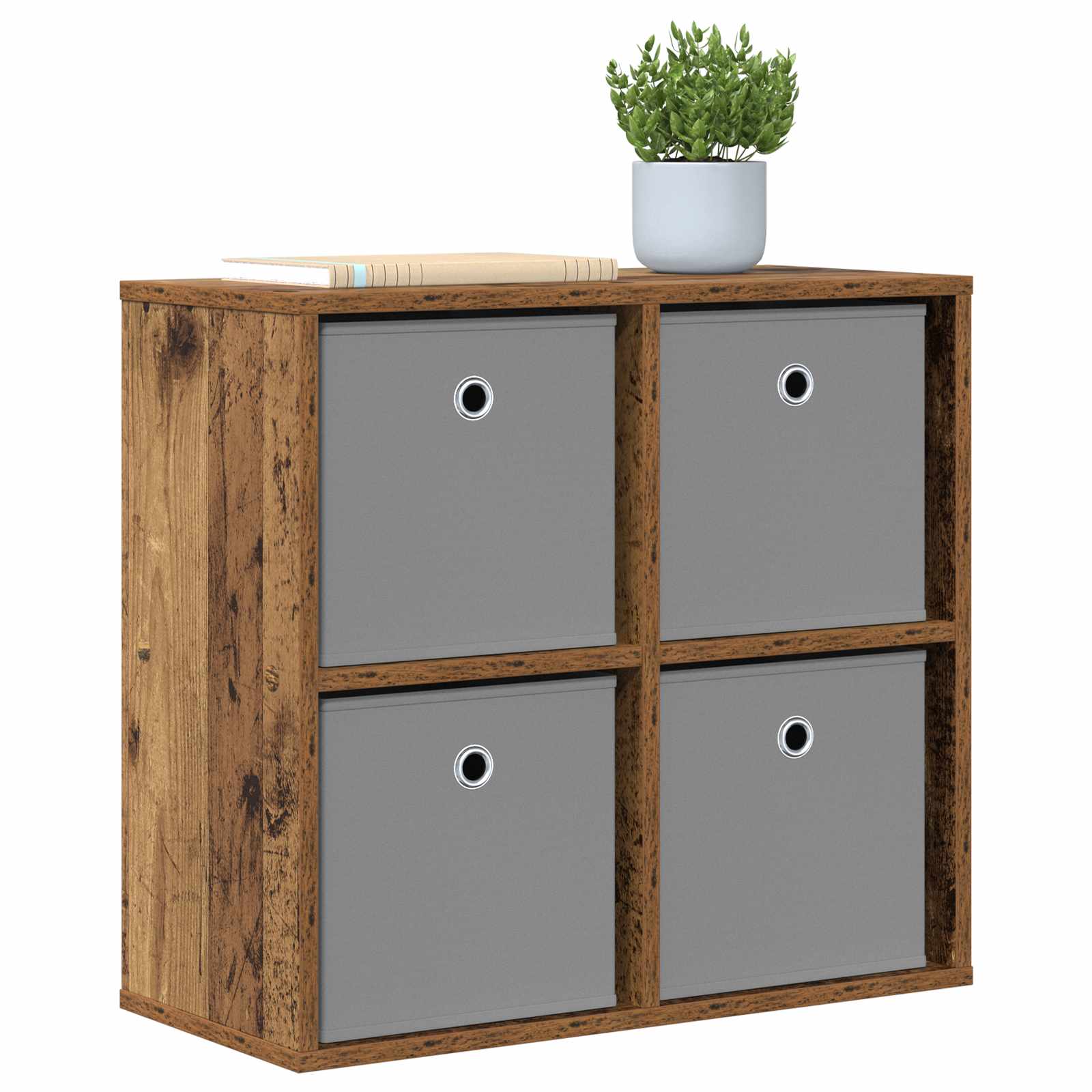 vidaXL Bufet z szufladą Stare drewno 59,5 x 27 x 57 cm