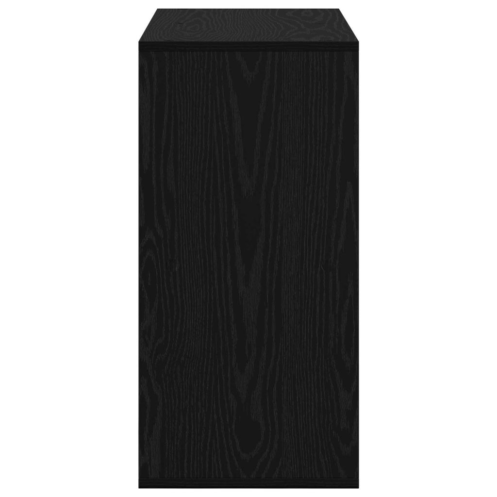 vidaXL Bufet z szufladą Czarny Dąb 68,5 x 32 x 67 cm
