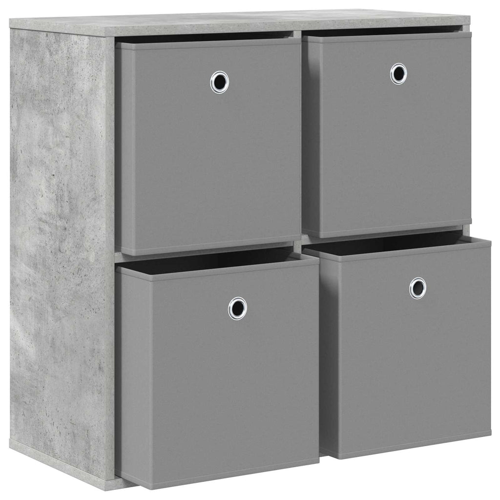 vidaXL Bufet z szufladą Betonowy szary 68,5 x 32 x 67 cm