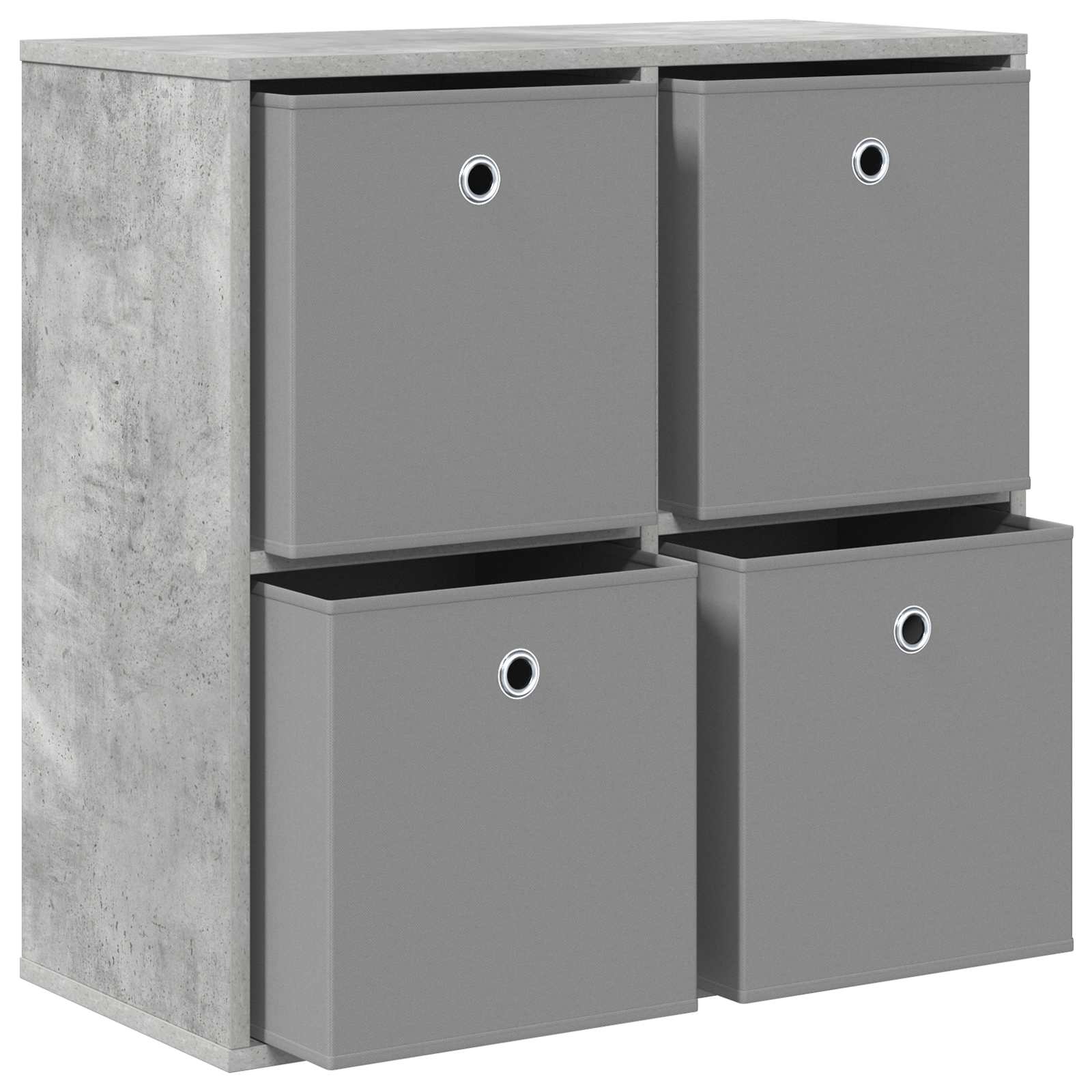 vidaXL Bufet z szufladą Betonowy szary 68,5 x 32 x 67 cm