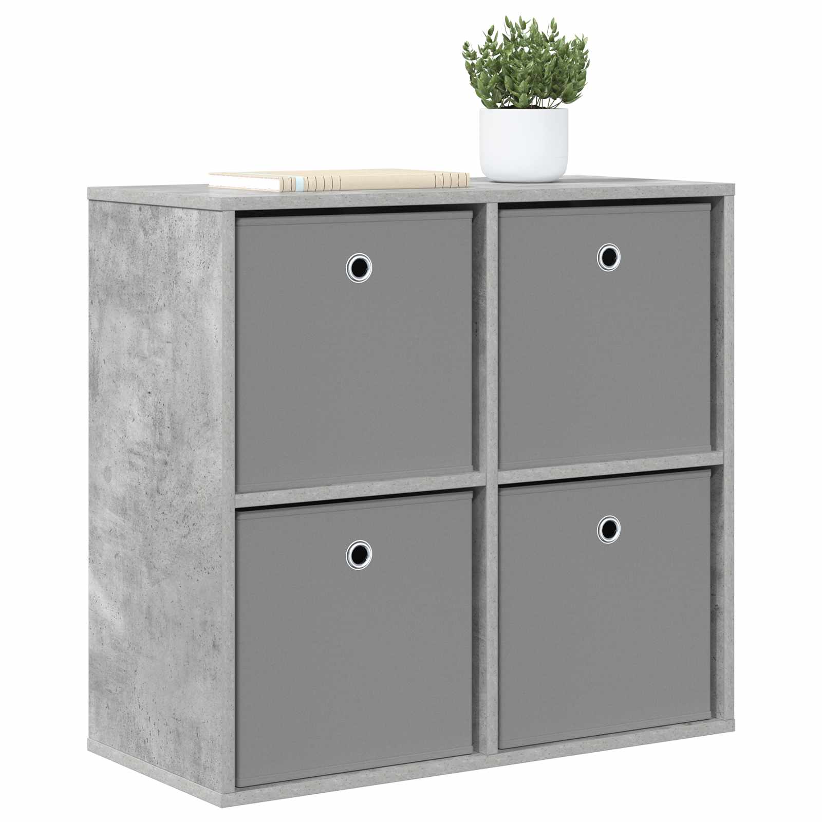 vidaXL Bufet z szufladą Betonowy szary 68,5 x 32 x 67 cm