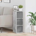 vidaXL Bufet z szufladą Betonowy szary 25,5 x 22 x 69,5 cm