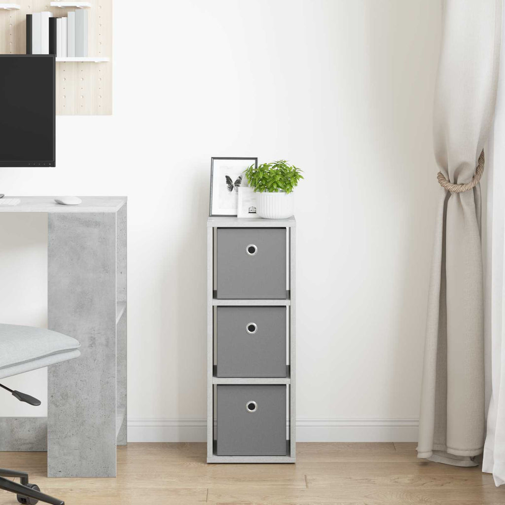 vidaXL Bufet z szufladą Betonowy szary 25,5 x 22 x 69,5 cm