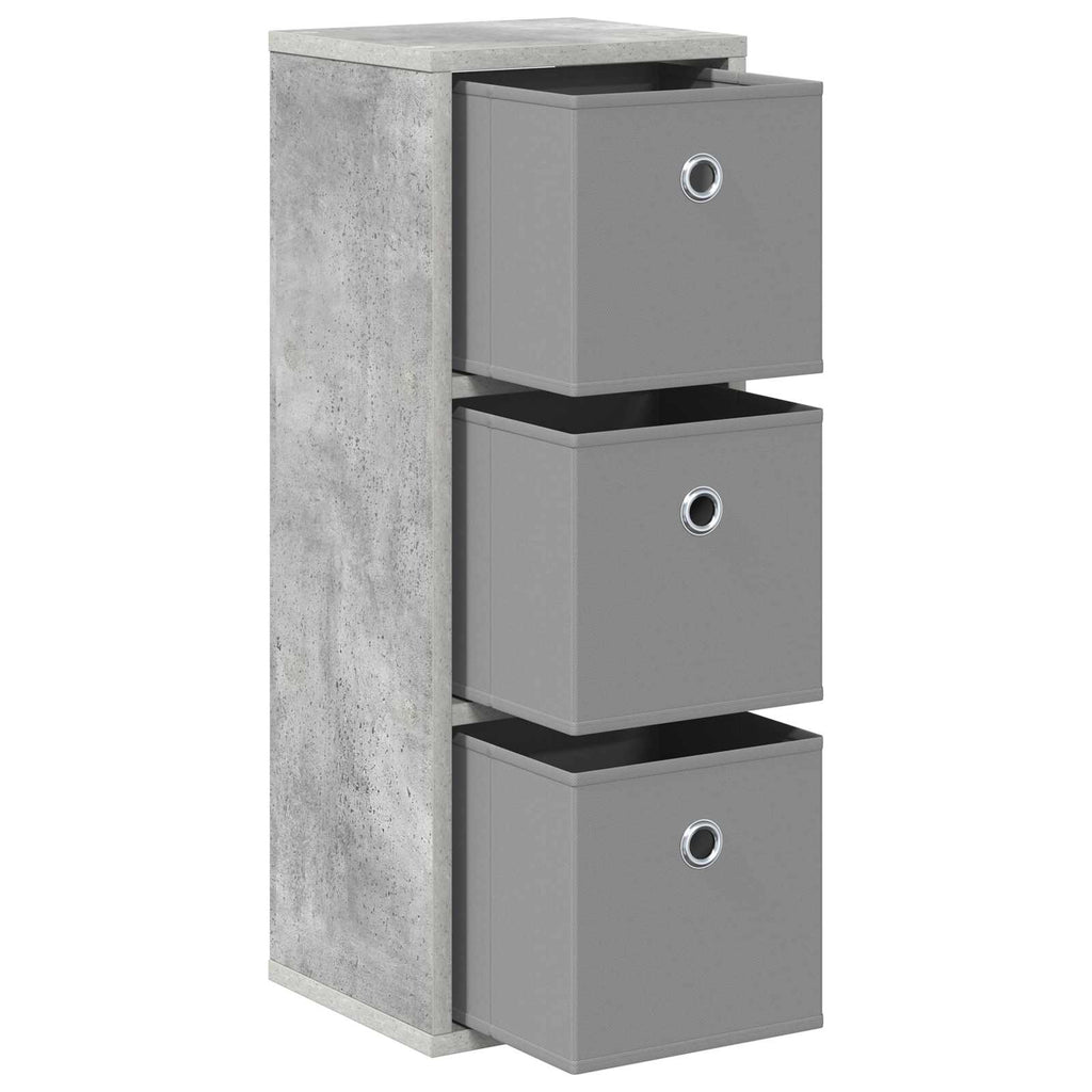 vidaXL Bufet z szufladą Betonowy szary 25,5 x 22 x 69,5 cm