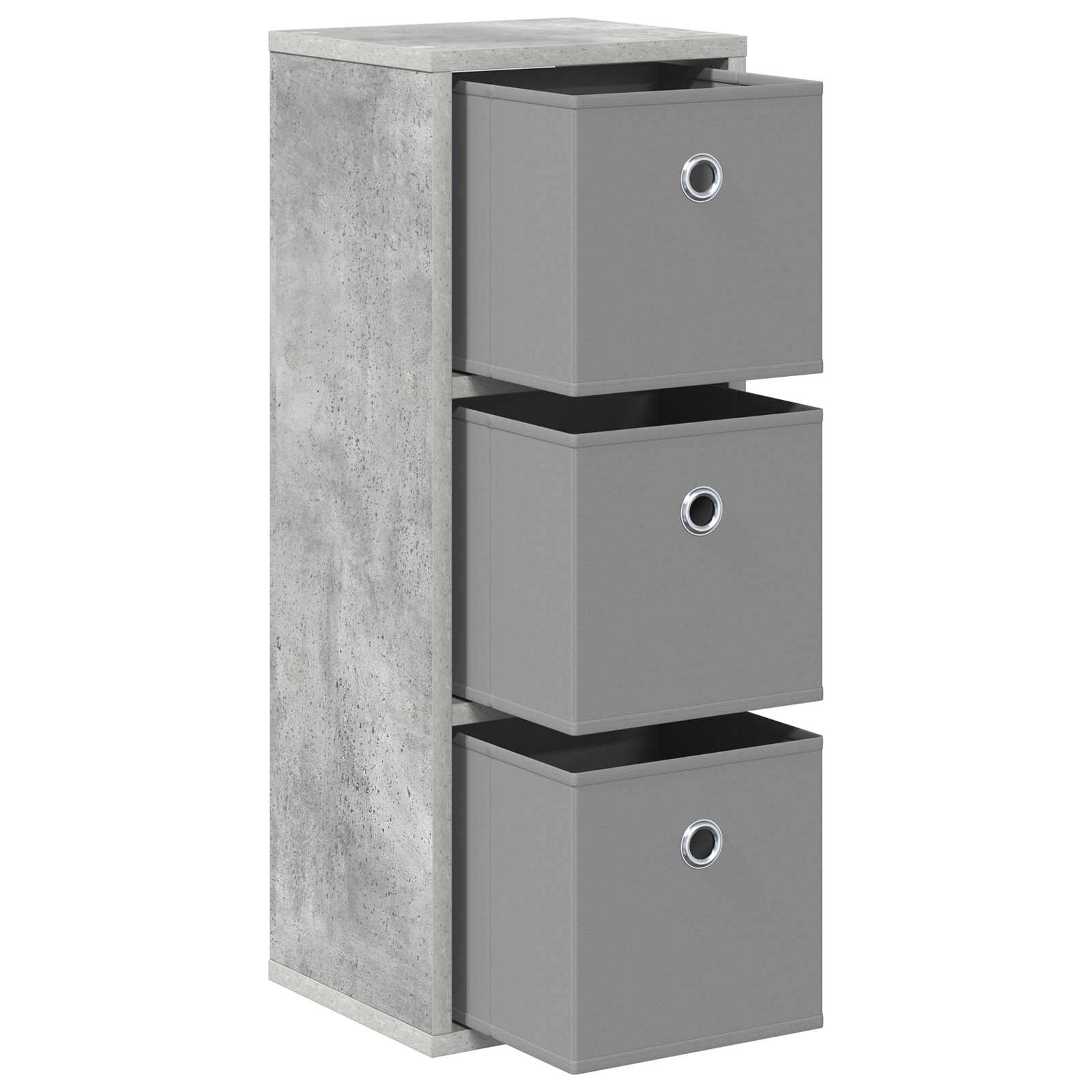 vidaXL Bufet z szufladą Betonowy szary 25,5 x 22 x 69,5 cm