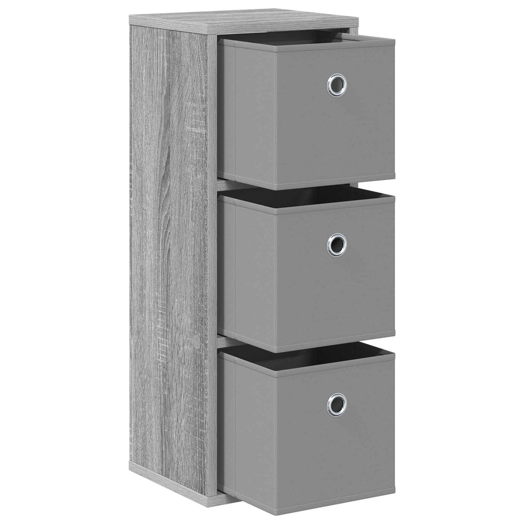 vidaXL Bufet z szufladą Szary Sonoma 25,5 x 22 x 69,5 cm