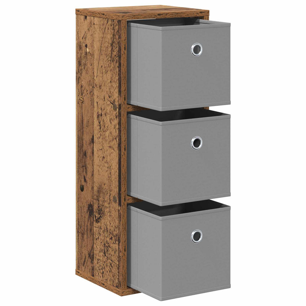 vidaXL Bufet z szufladą Stare drewno 25,5 x 22 x 69,5 cm