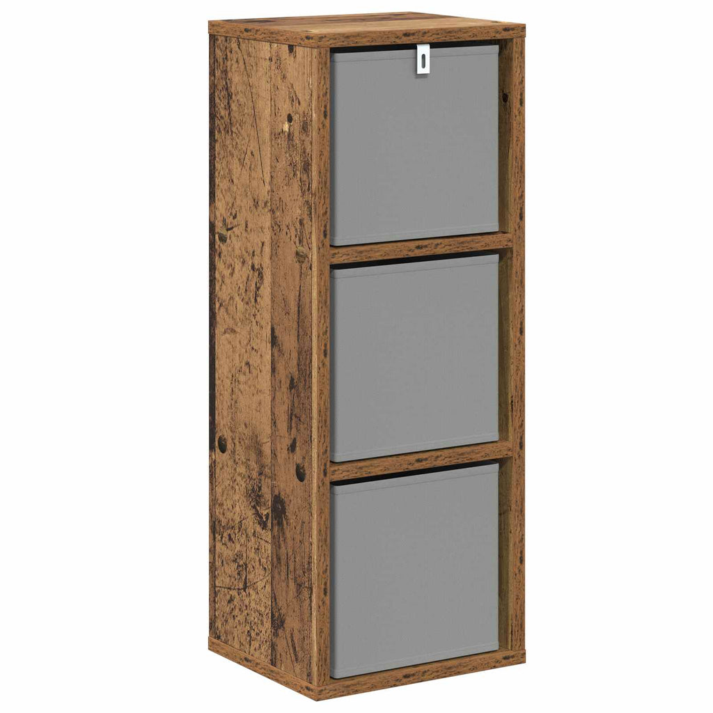 vidaXL Bufet z szufladą Stare drewno 25,5 x 22 x 69,5 cm