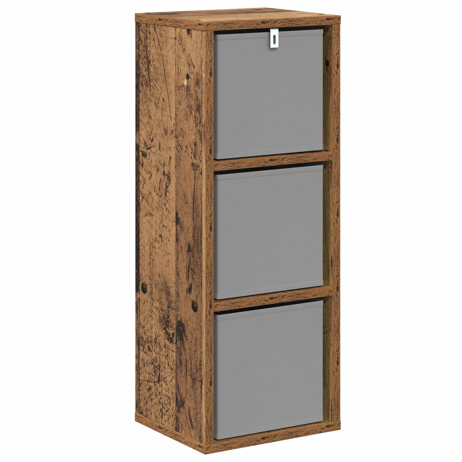 vidaXL Bufet z szufladą Stare drewno 25,5 x 22 x 69,5 cm
