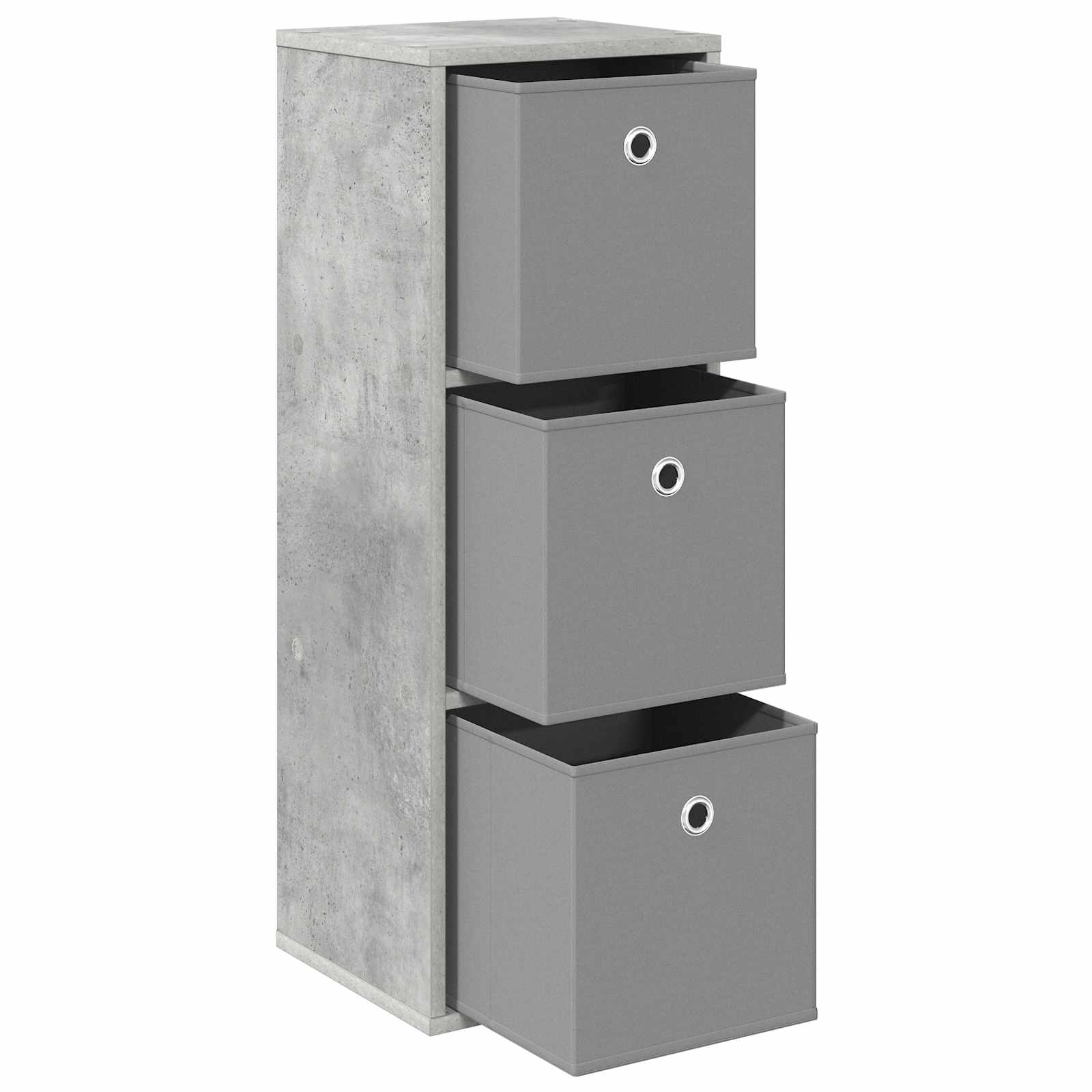 vidaXL Bufet z szufladą Betonowy szary 30,5 x 27 x 84,5 cm