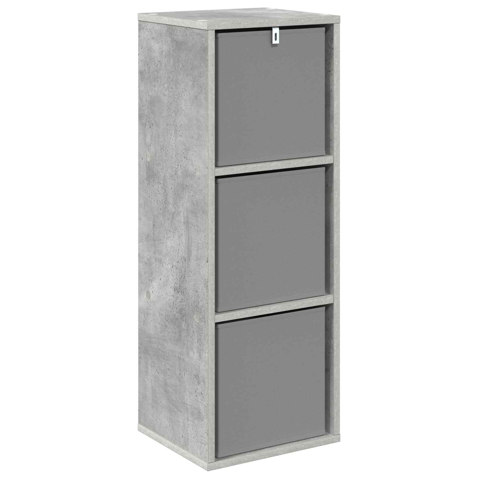 vidaXL Bufet z szufladą Betonowy szary 30,5 x 27 x 84,5 cm