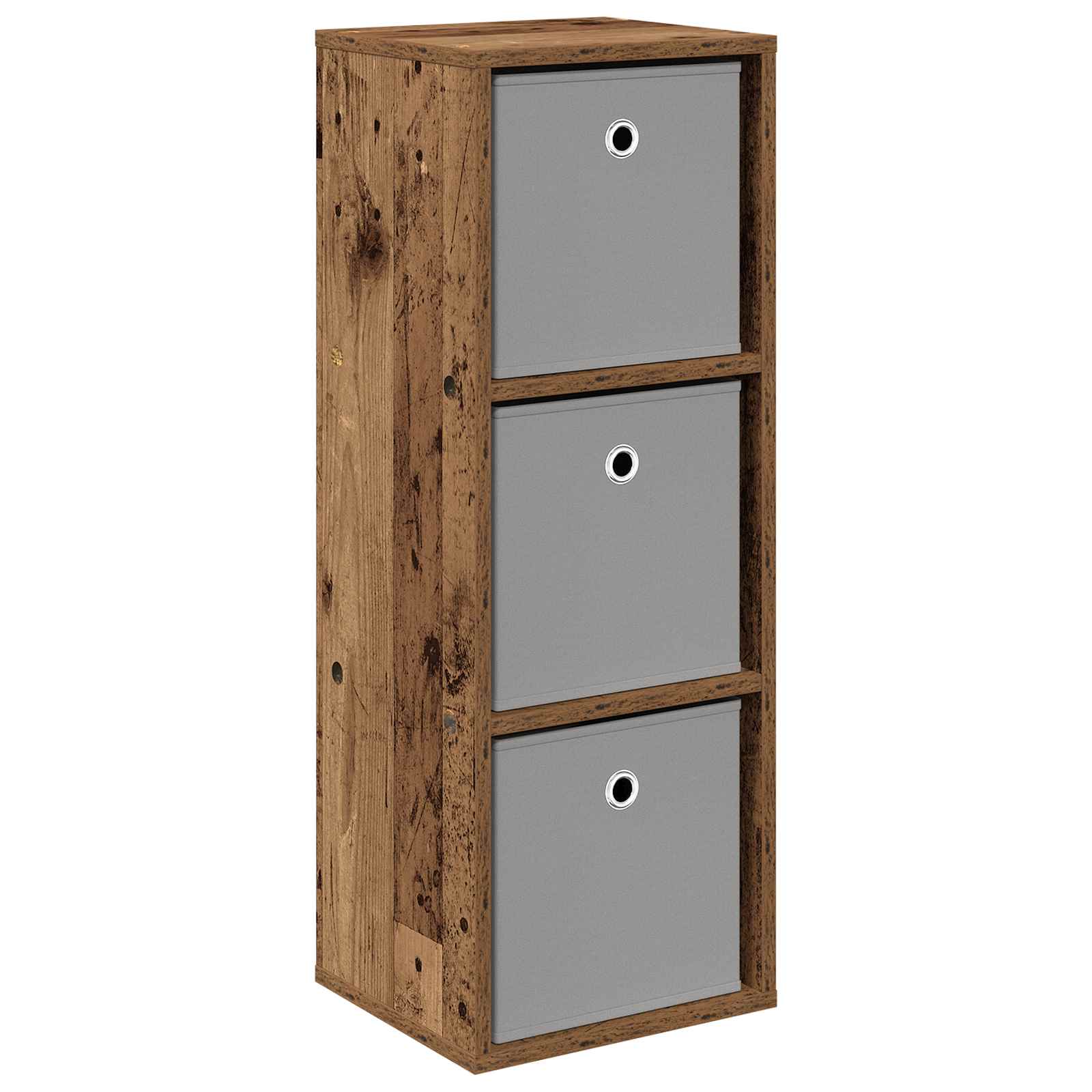 vidaXL Bufet z szufladą Stare drewno 30,5 x 27 x 84,5 cm