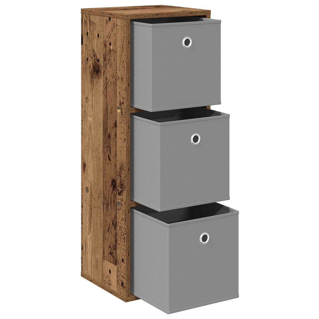 vidaXL Bufet z szufladą Stare drewno 30,5 x 27 x 84,5 cm