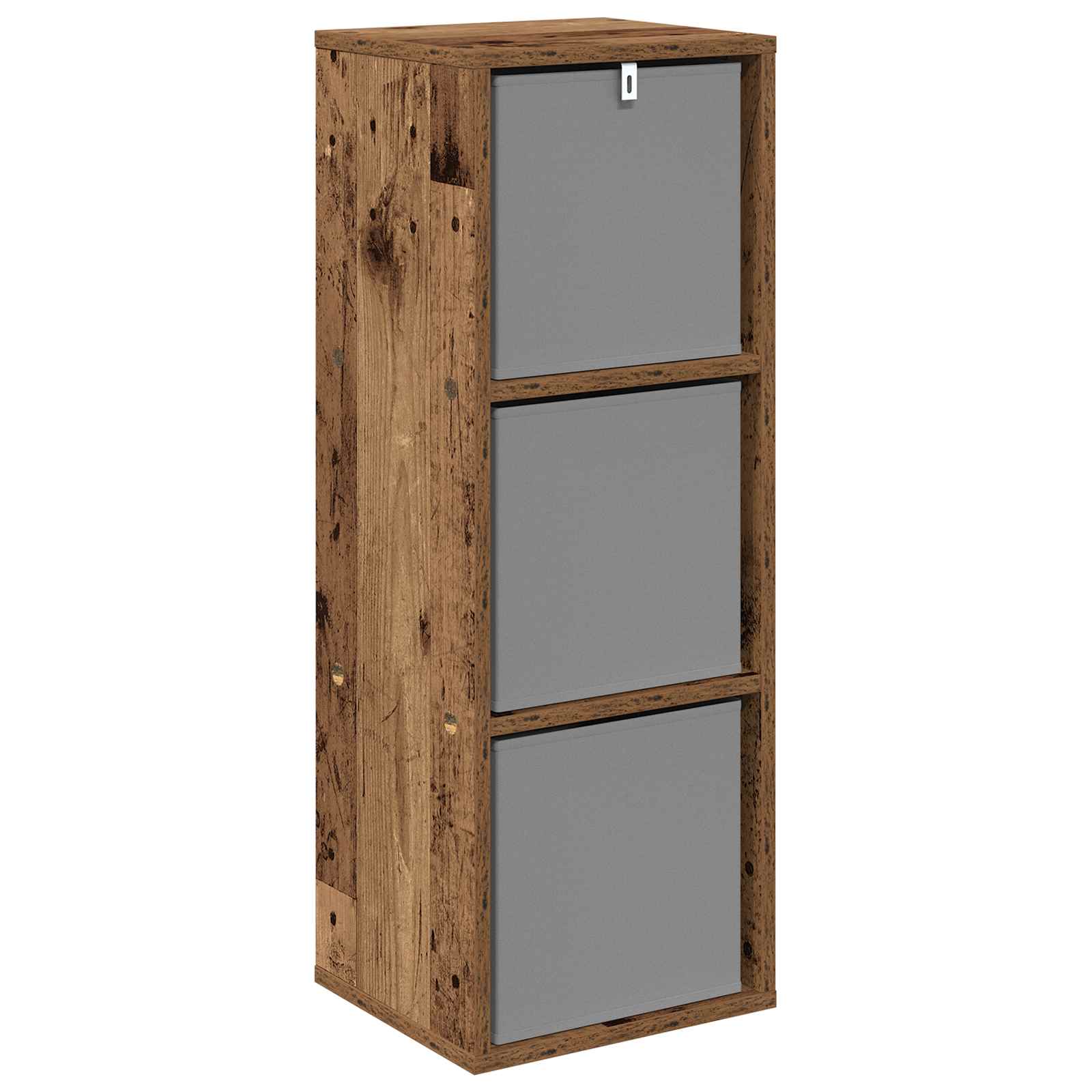 vidaXL Bufet z szufladą Stare drewno 30,5 x 27 x 84,5 cm