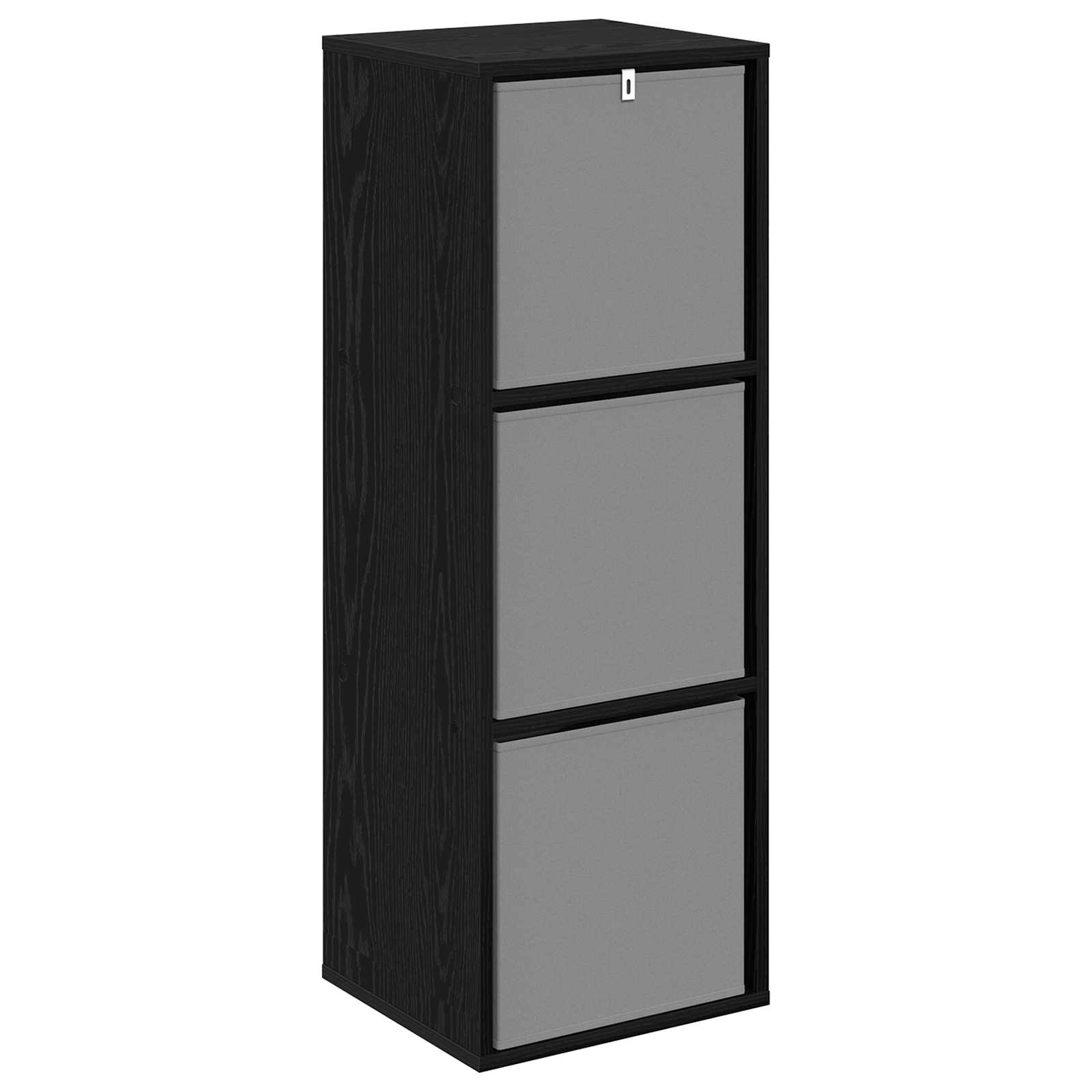 vidaXL Bufet z szufladą Czarny Dąb 35 x 32 x 99,5 cm