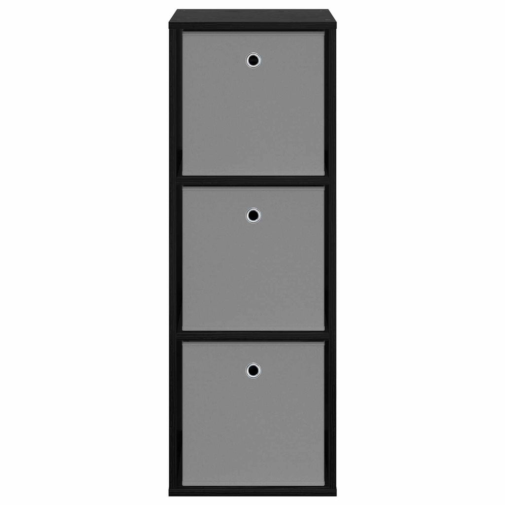 vidaXL Bufet z szufladą Czarny Dąb 35 x 32 x 99,5 cm