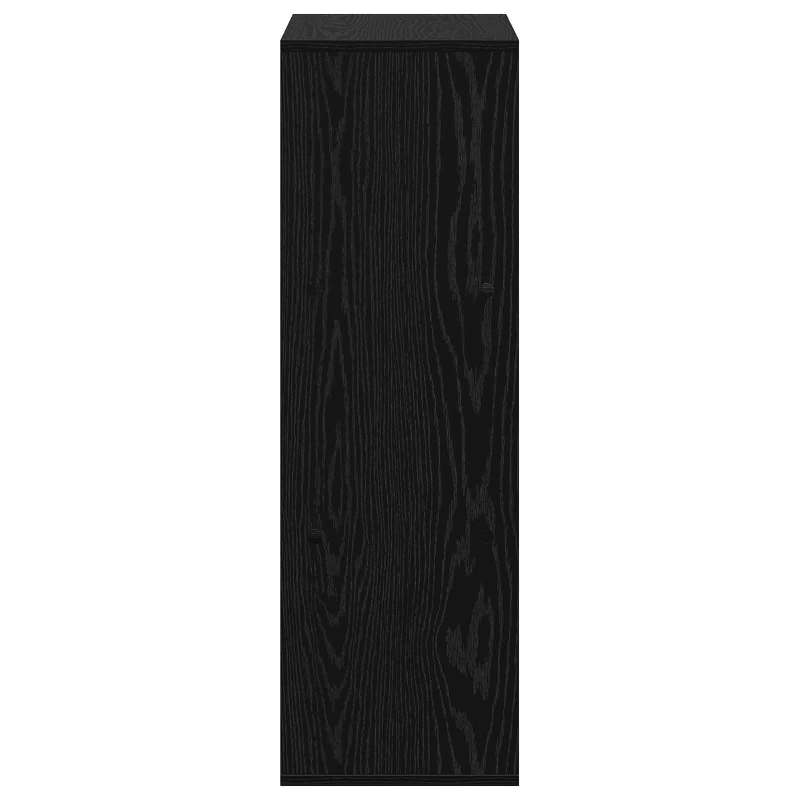 vidaXL Bufet z szufladą Czarny Dąb 35 x 32 x 99,5 cm