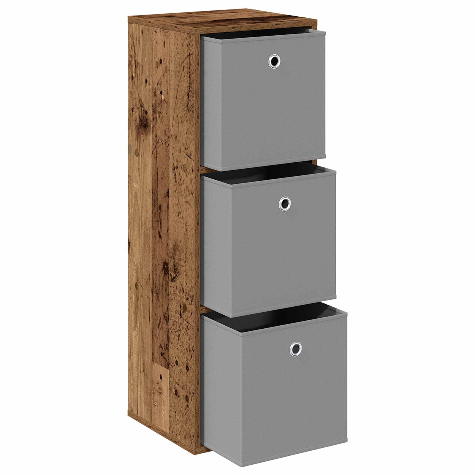 vidaXL Bufet z szufladą Stare drewno 35 x 32 x 99,5 cm