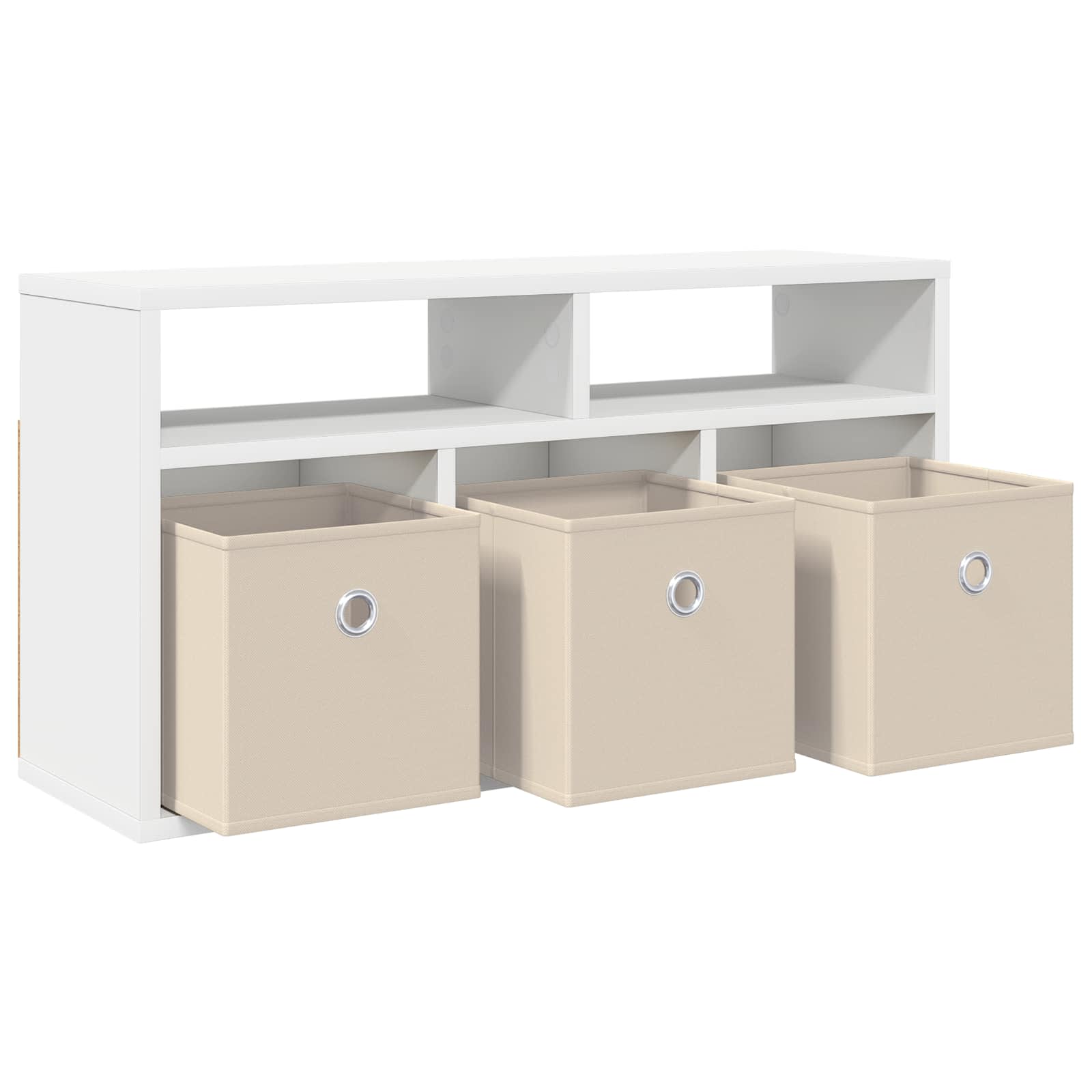 vidaXL Nisko szafka z szufladą Biały 72 x 22,5 x 38 cm