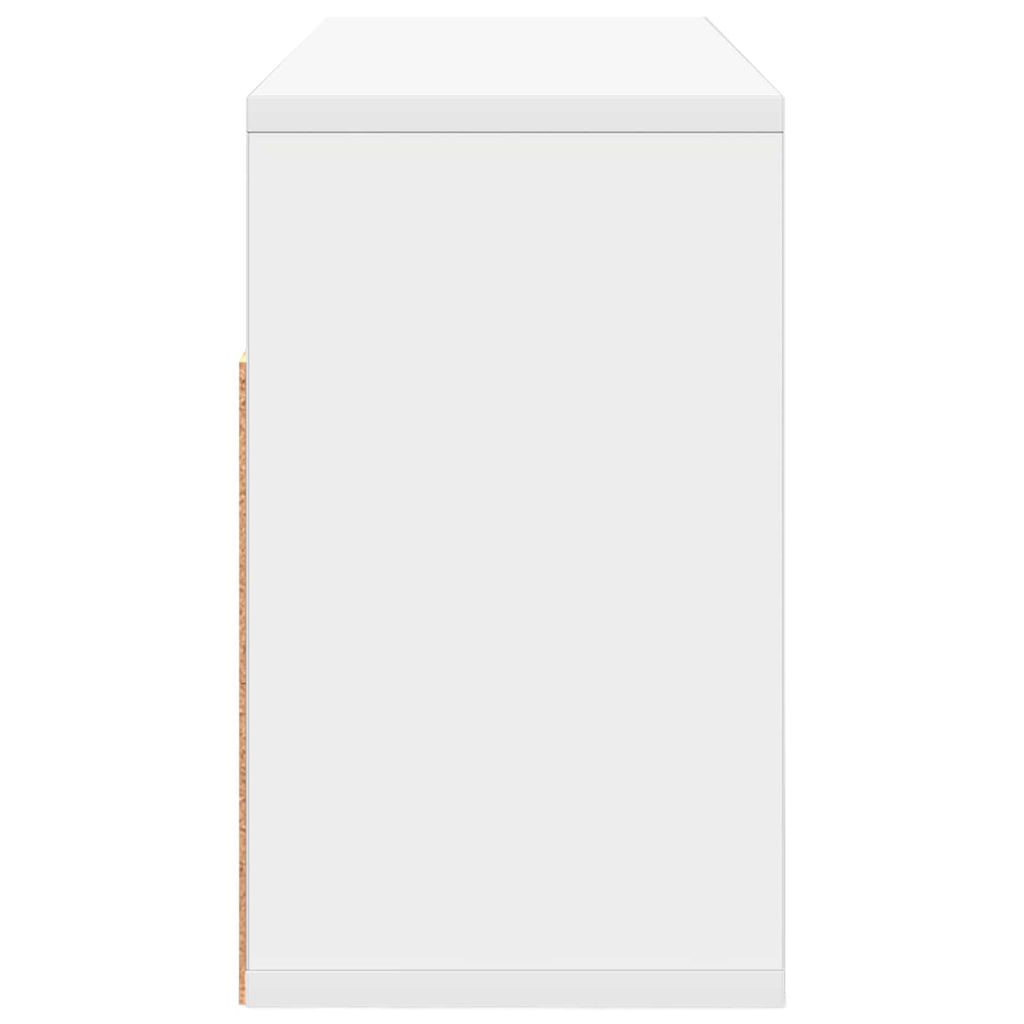 vidaXL Nisko szafka z szufladą Biały 72 x 22,5 x 38 cm