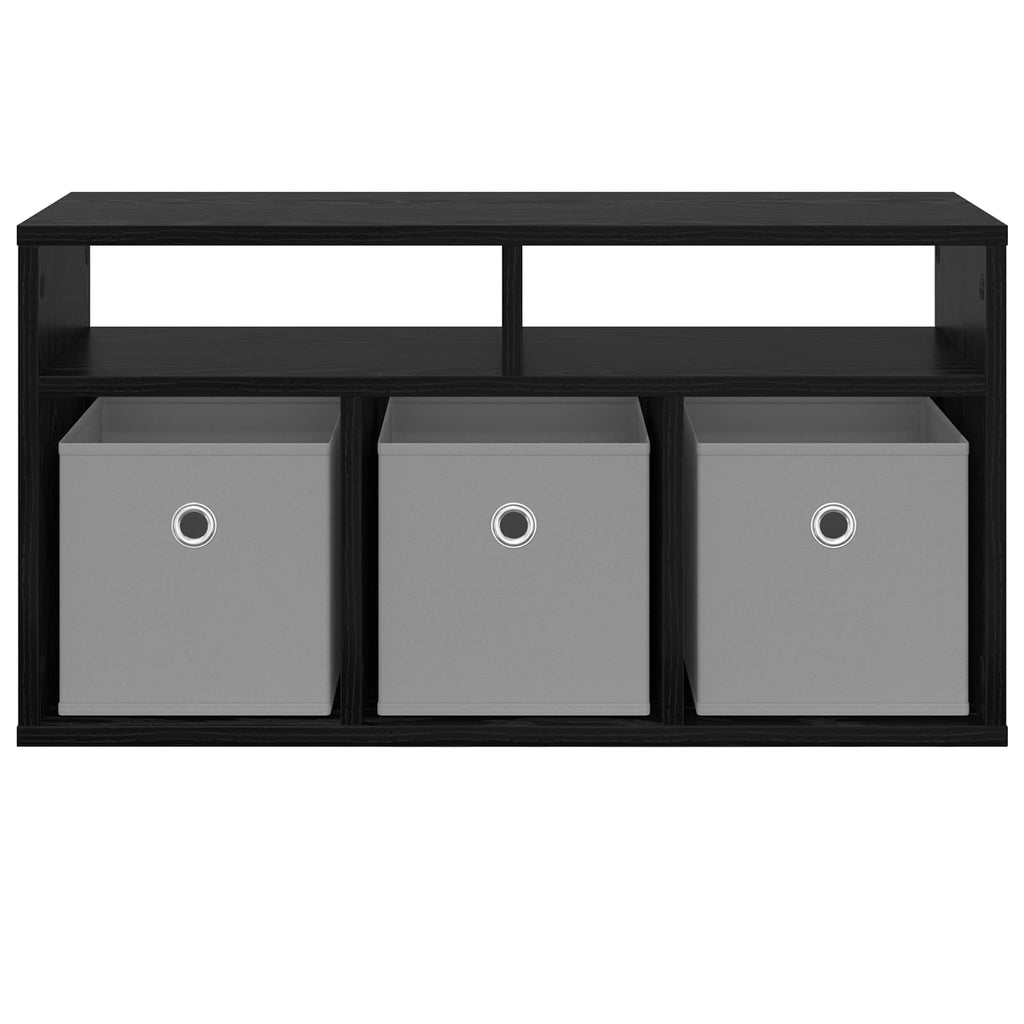 vidaXL Nisko szafka z szufladą Czarny Dąb 72 x 22,5 x 38 cm