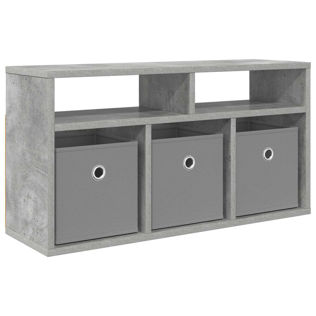 vidaXL Nisko szafka z szufladą Betonowy szary 72 x 22,5 x 38 cm