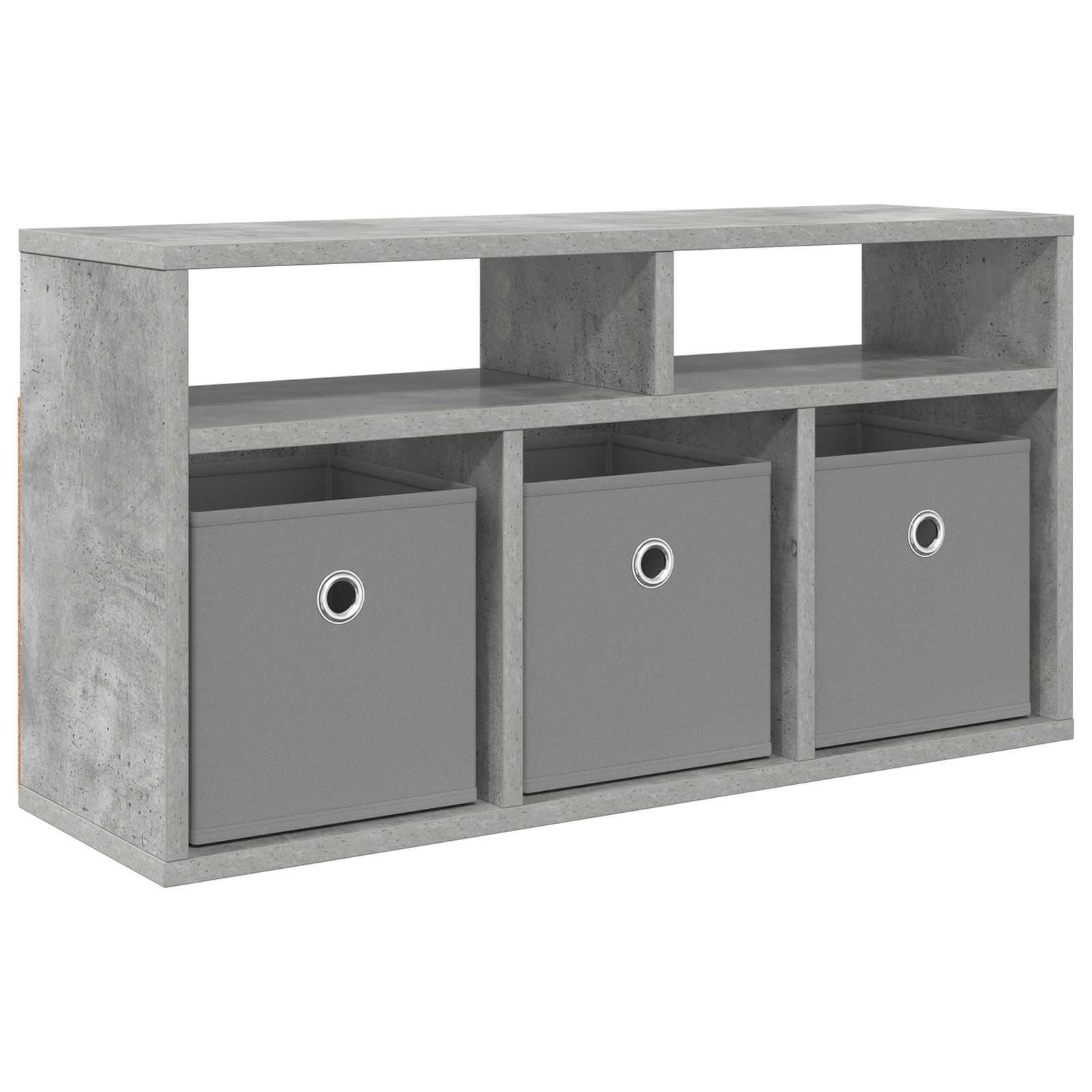 vidaXL Nisko szafka z szufladą Betonowy szary 72 x 22,5 x 38 cm