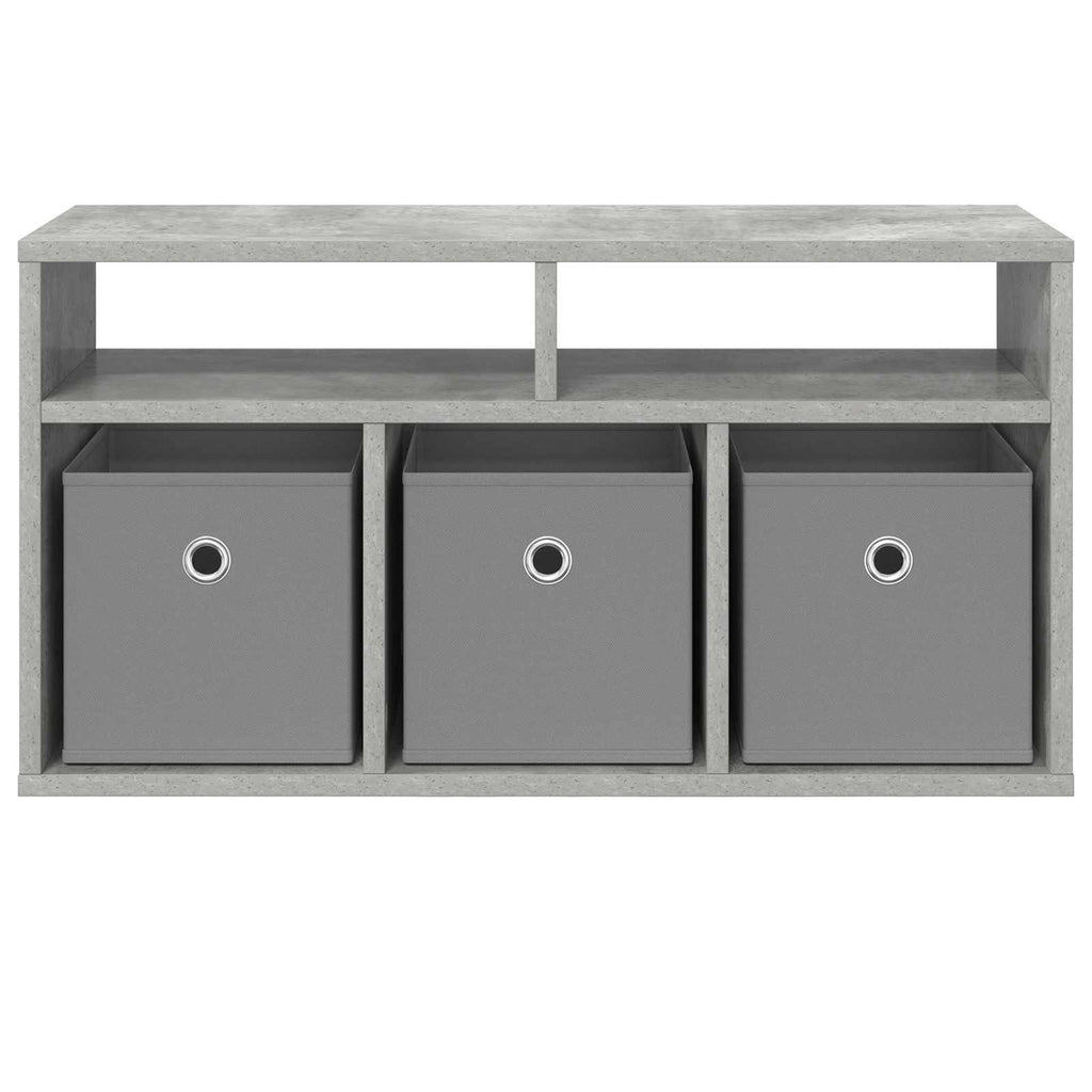 vidaXL Nisko szafka z szufladą Betonowy szary 72 x 22,5 x 38 cm