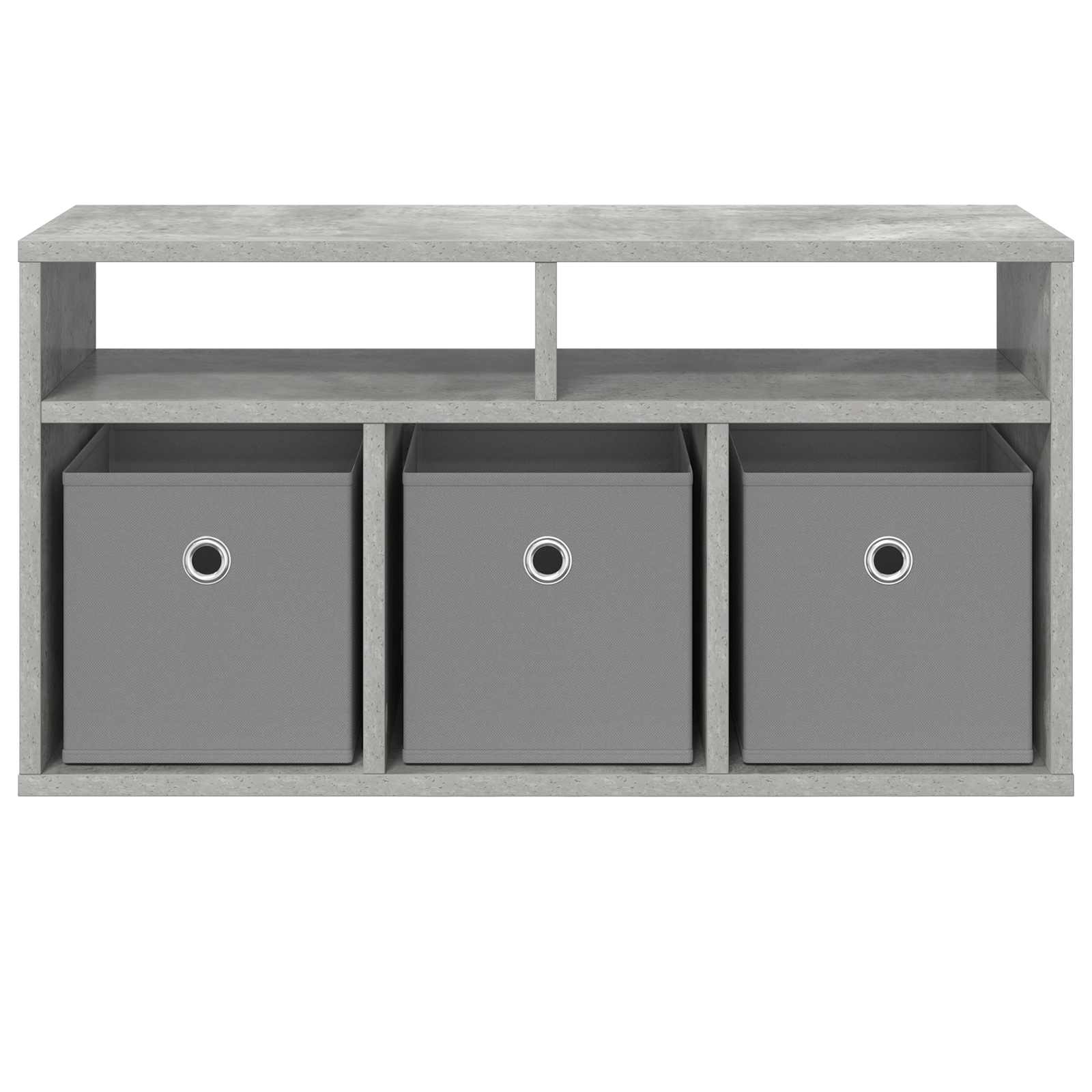 vidaXL Nisko szafka z szufladą Betonowy szary 72 x 22,5 x 38 cm