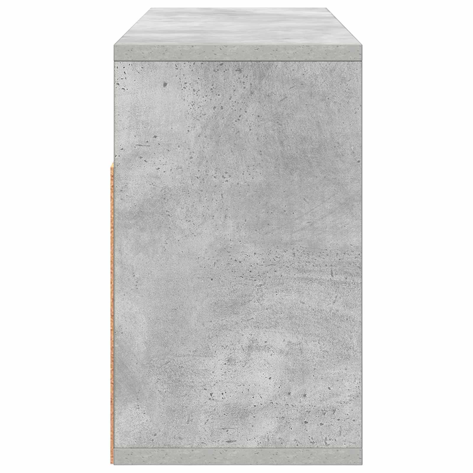 vidaXL Nisko szafka z szufladą Betonowy szary 72 x 22,5 x 38 cm