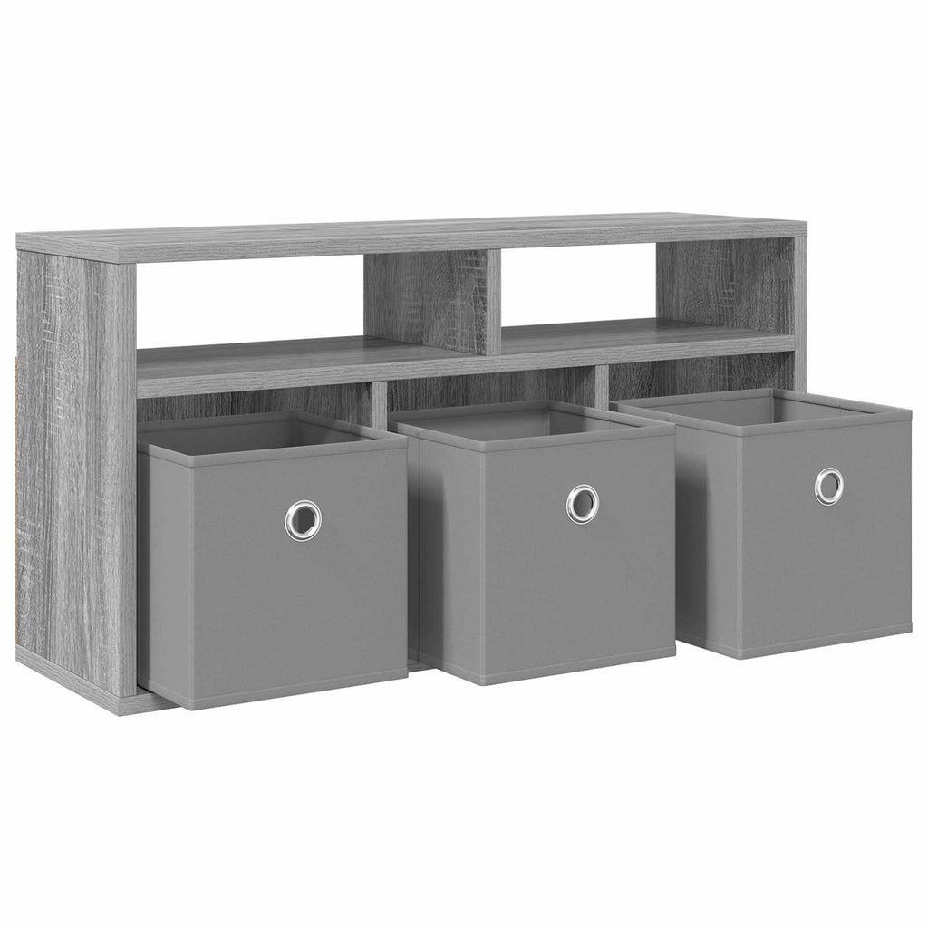 vidaXL Nisko szafka z szufladą Szary Sonoma 72 x 22,5 x 38 cm