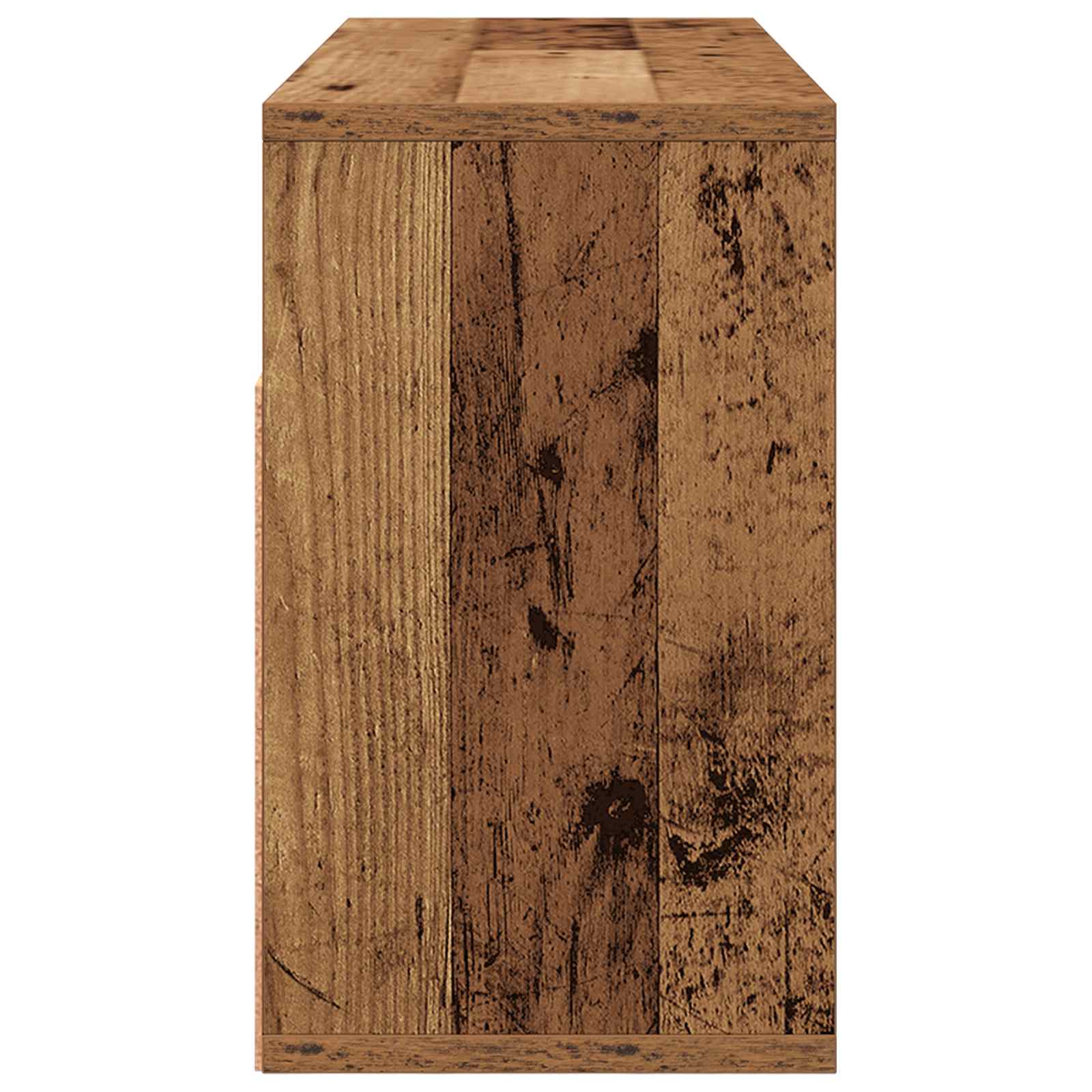 vidaXL Nisko szafka z szufladą Stare drewno 72 x 22,5 x 38 cm