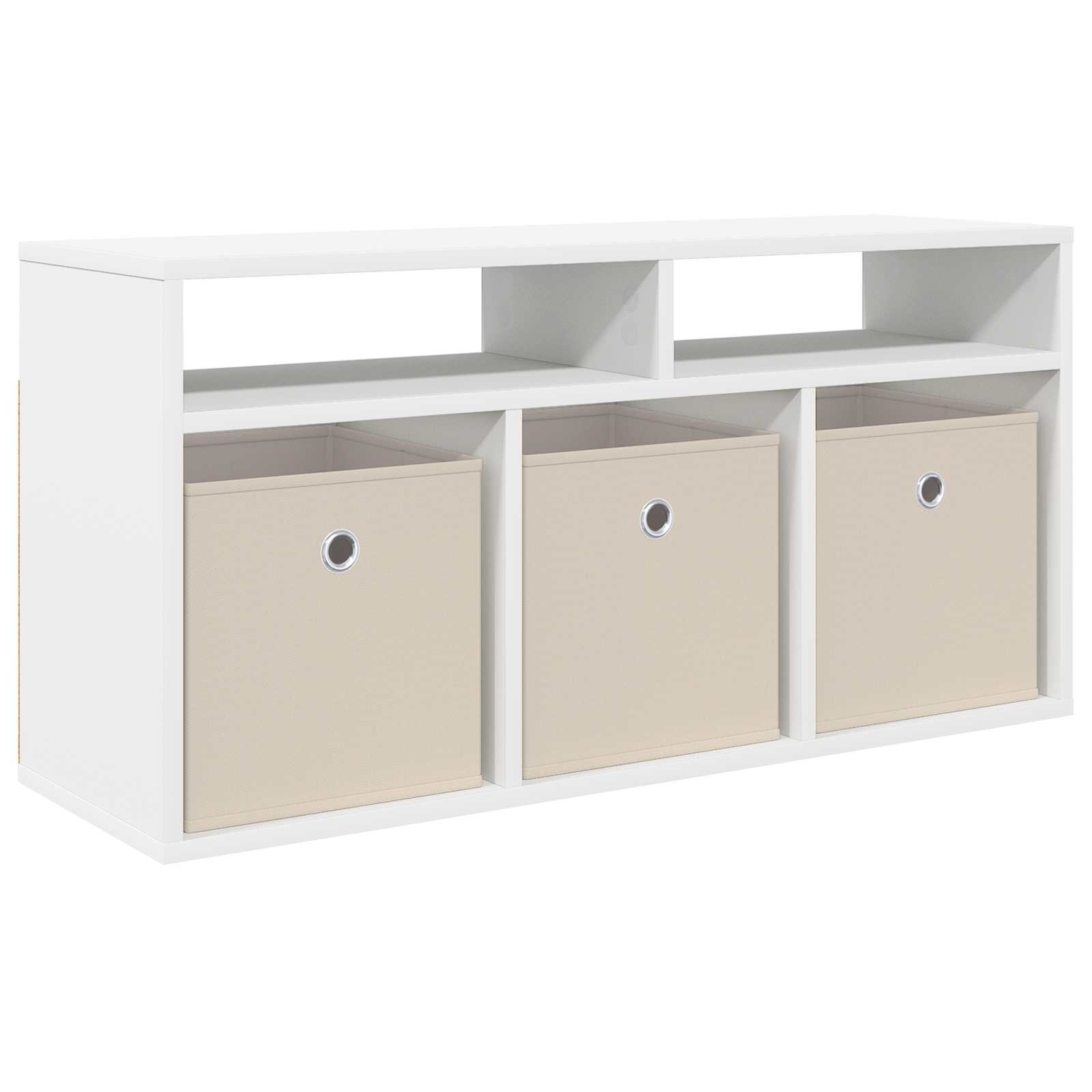 vidaXL Nisko szafka z szufladą Biały 87 x 27,5 x 43 cm