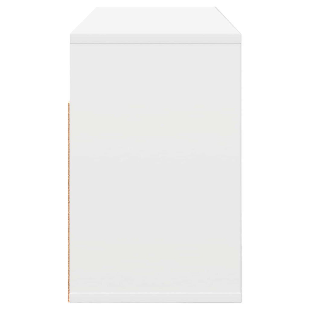 vidaXL Nisko szafka z szufladą Biały 87 x 27,5 x 43 cm